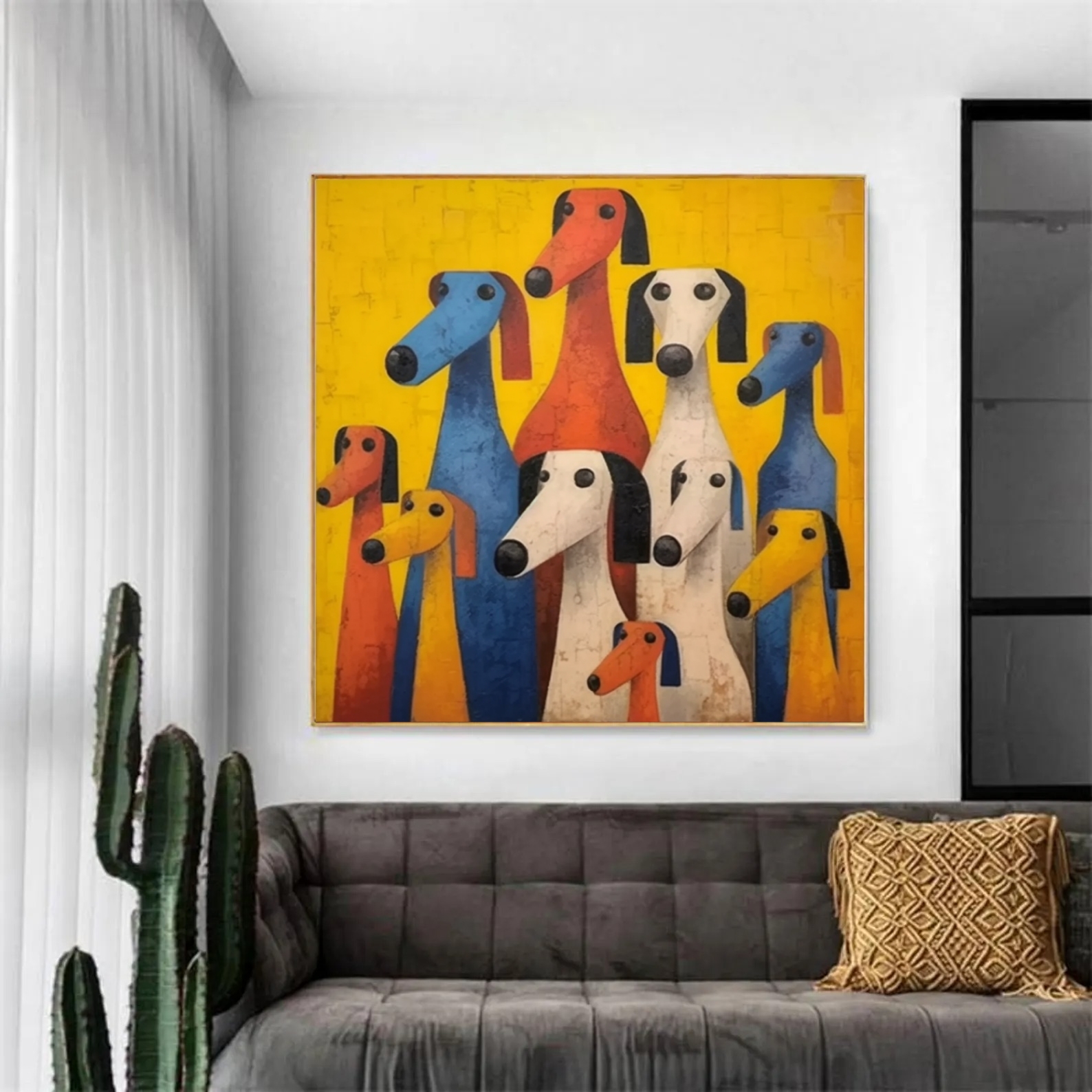 Colorful Dogs Art Energize 4