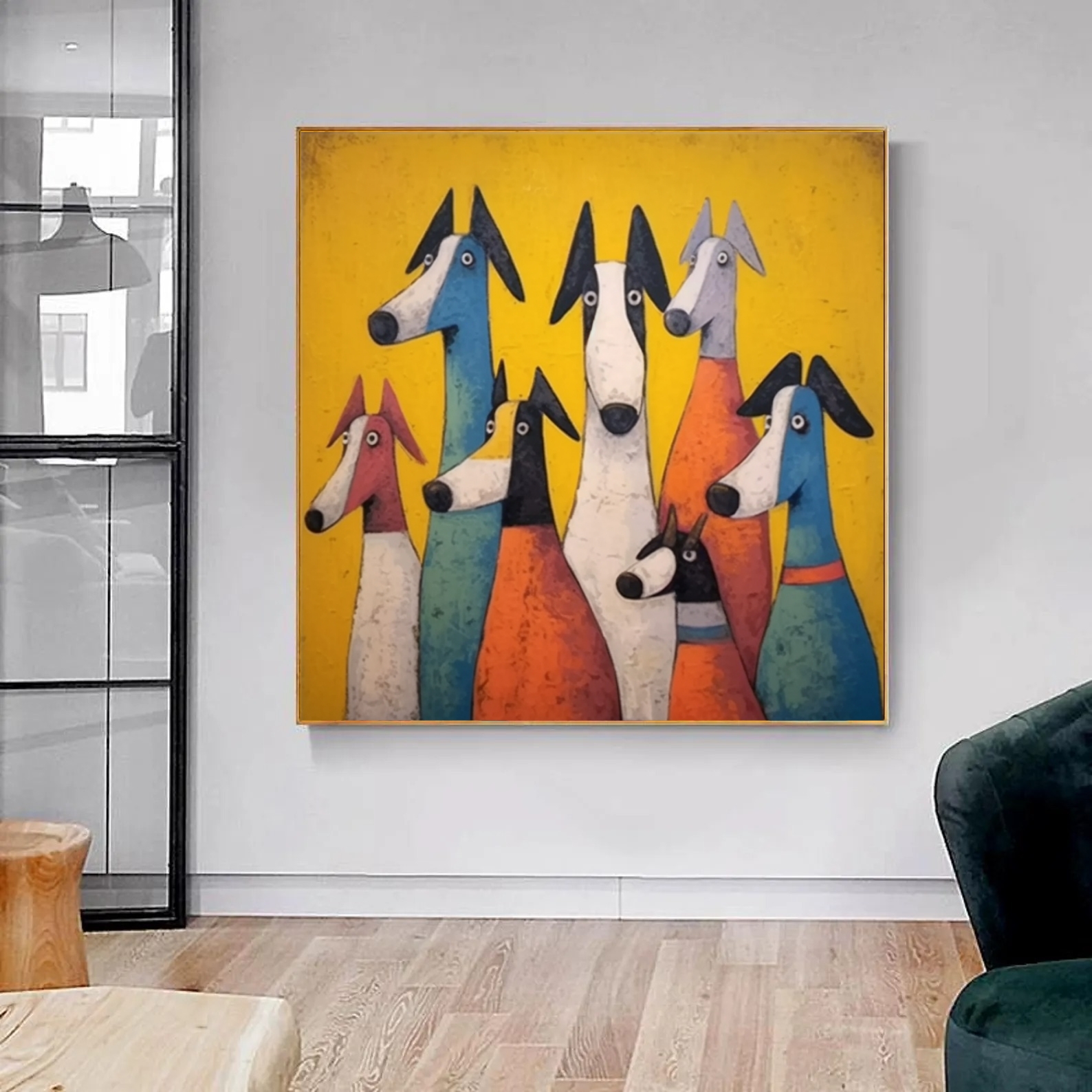 Colorful Dogs Art Energize 3