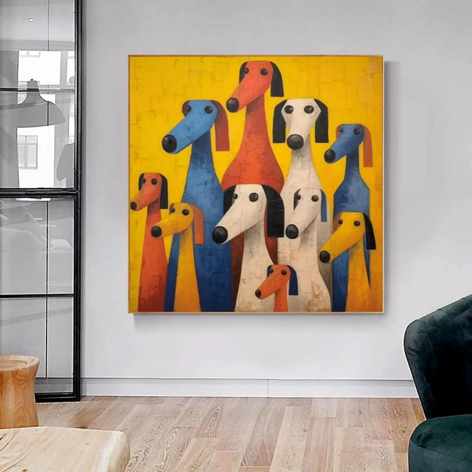 Colorful Dogs Art Energize 4