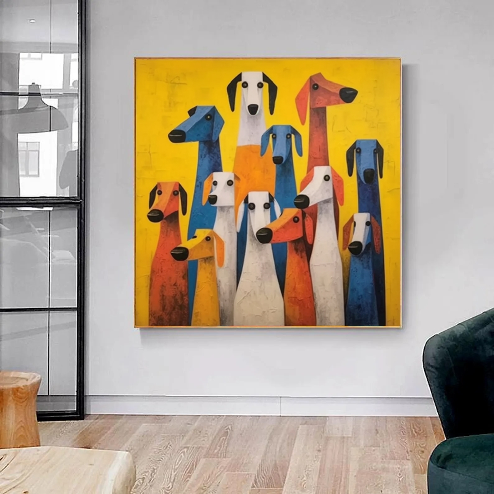 Colorful Dogs Art Energize 2