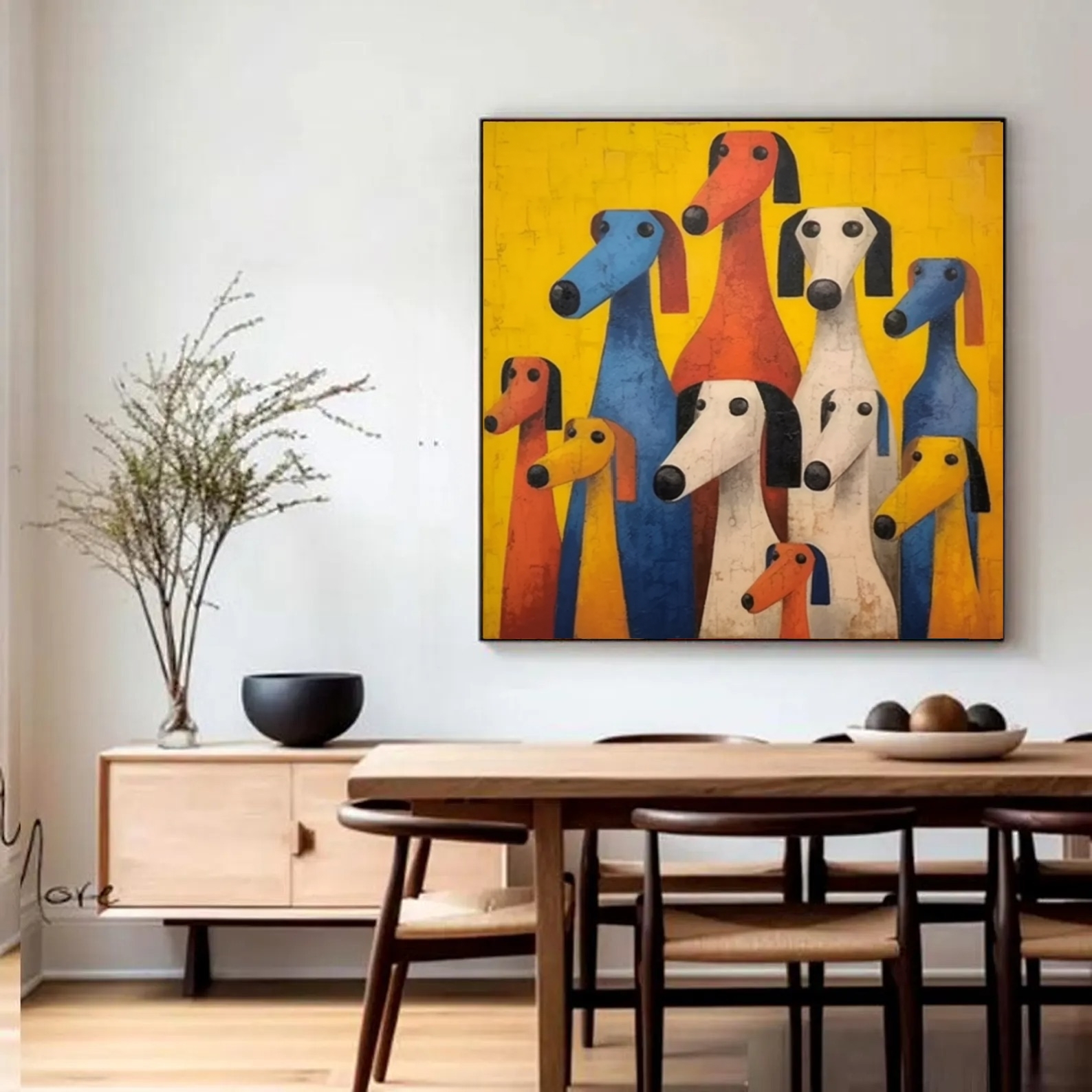 Colorful Dogs Art Energize 4