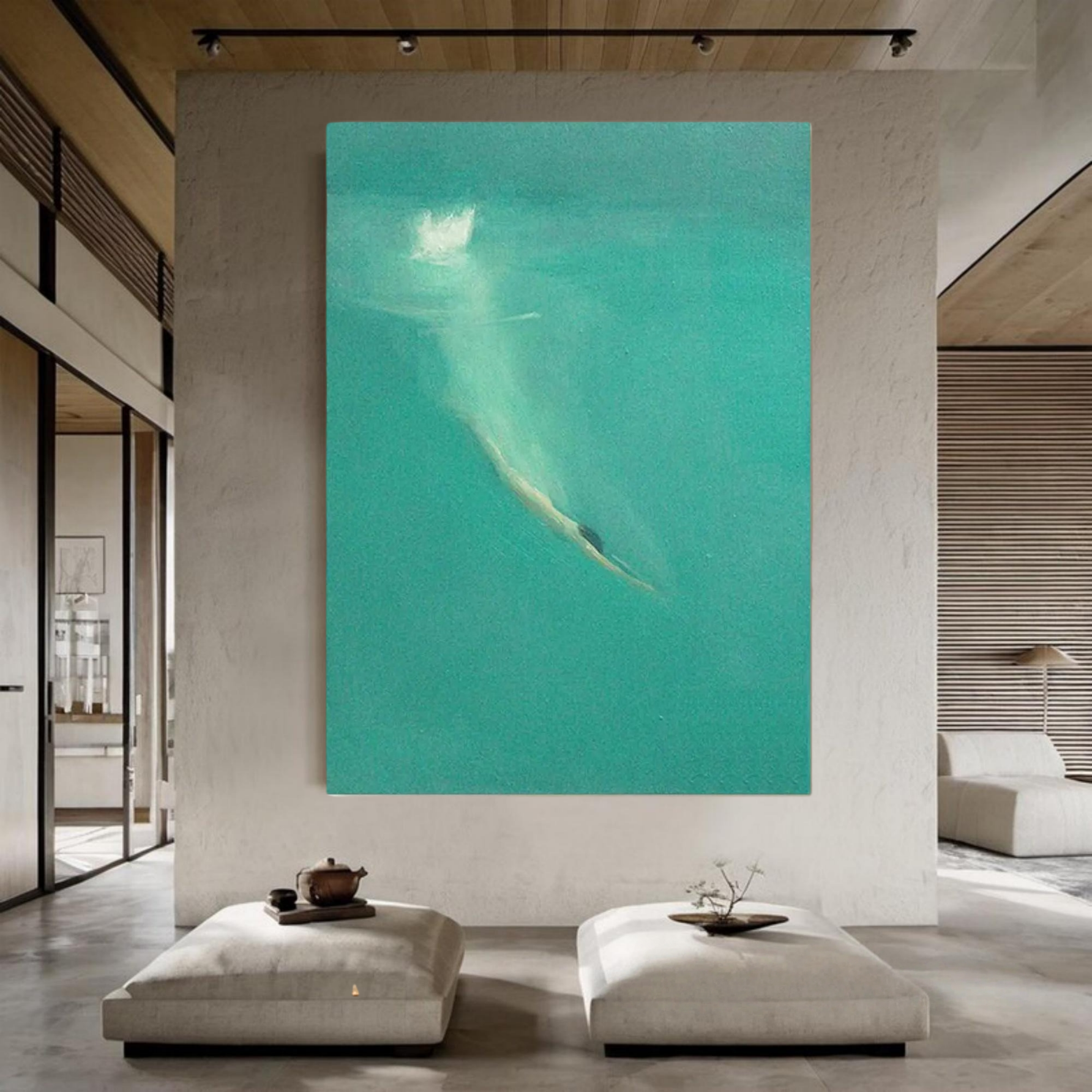 Turquoise Dive Serenity Art