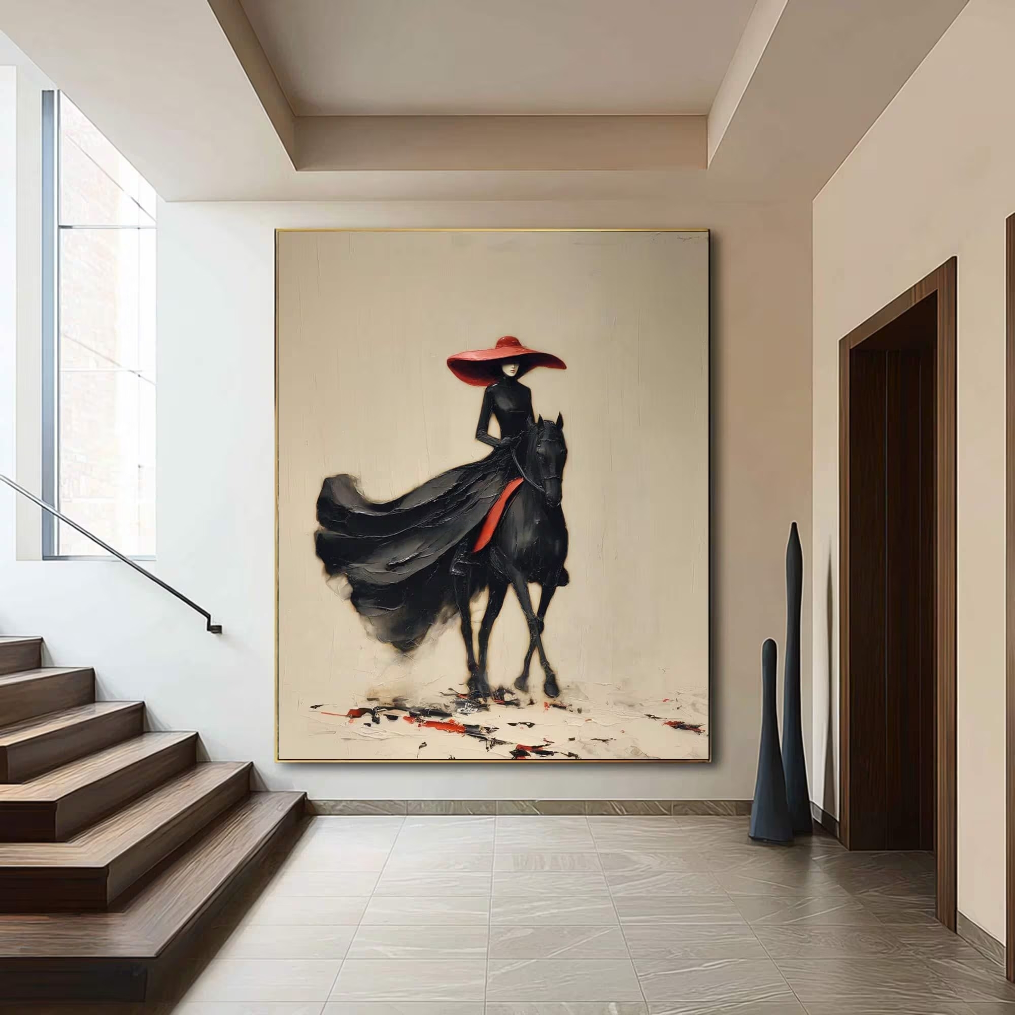 Mystery Horsewoman in Motion