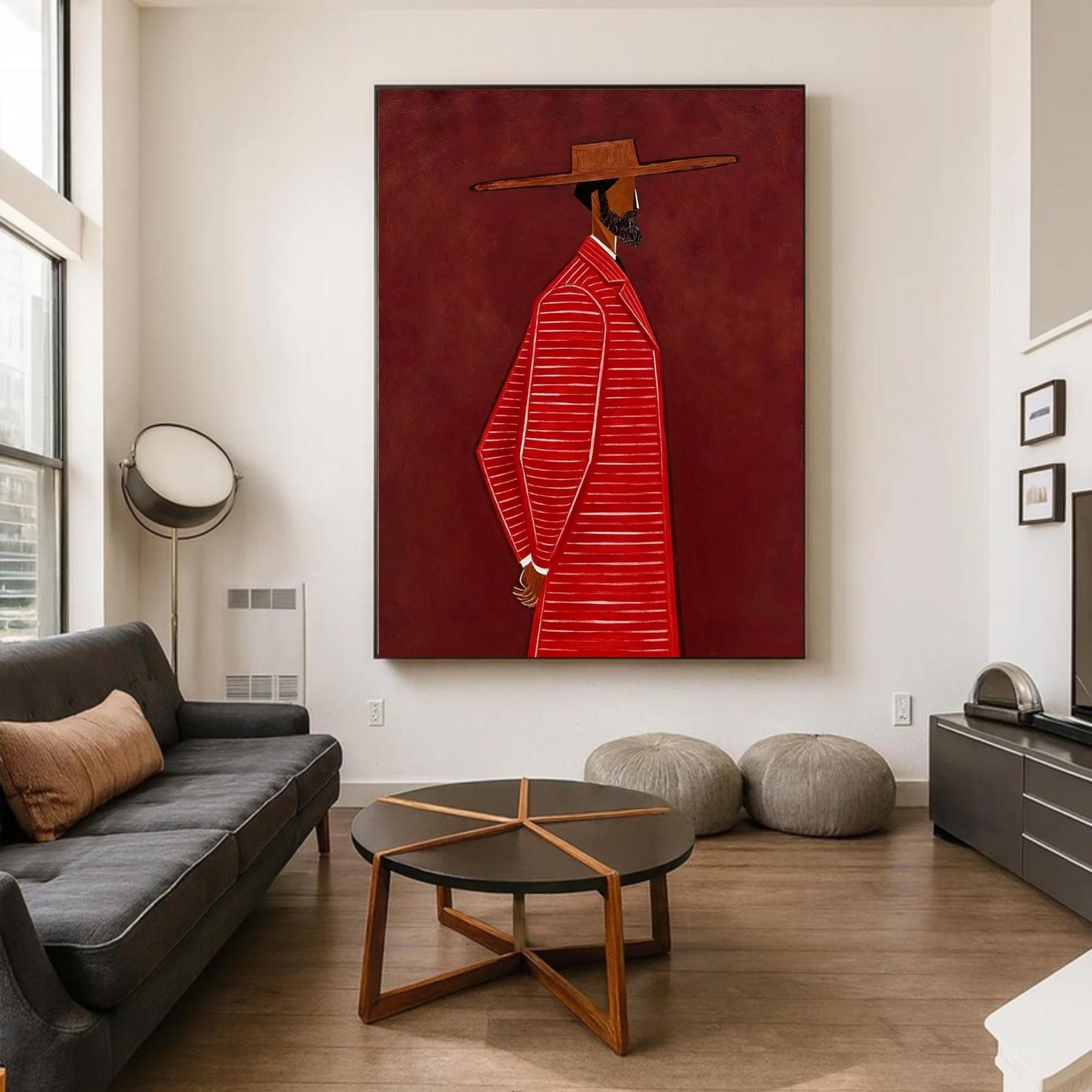 Red Elegance in Repose