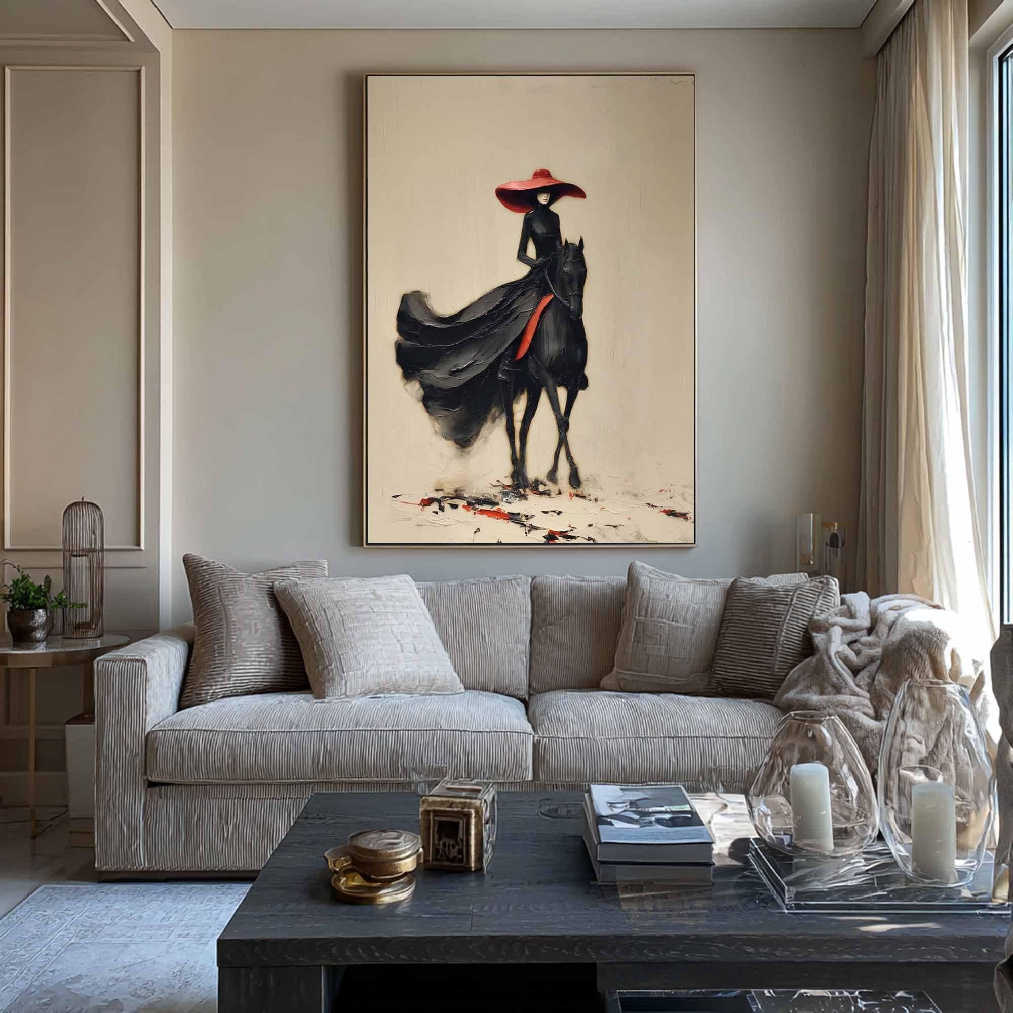 Mystery Horsewoman in Motion