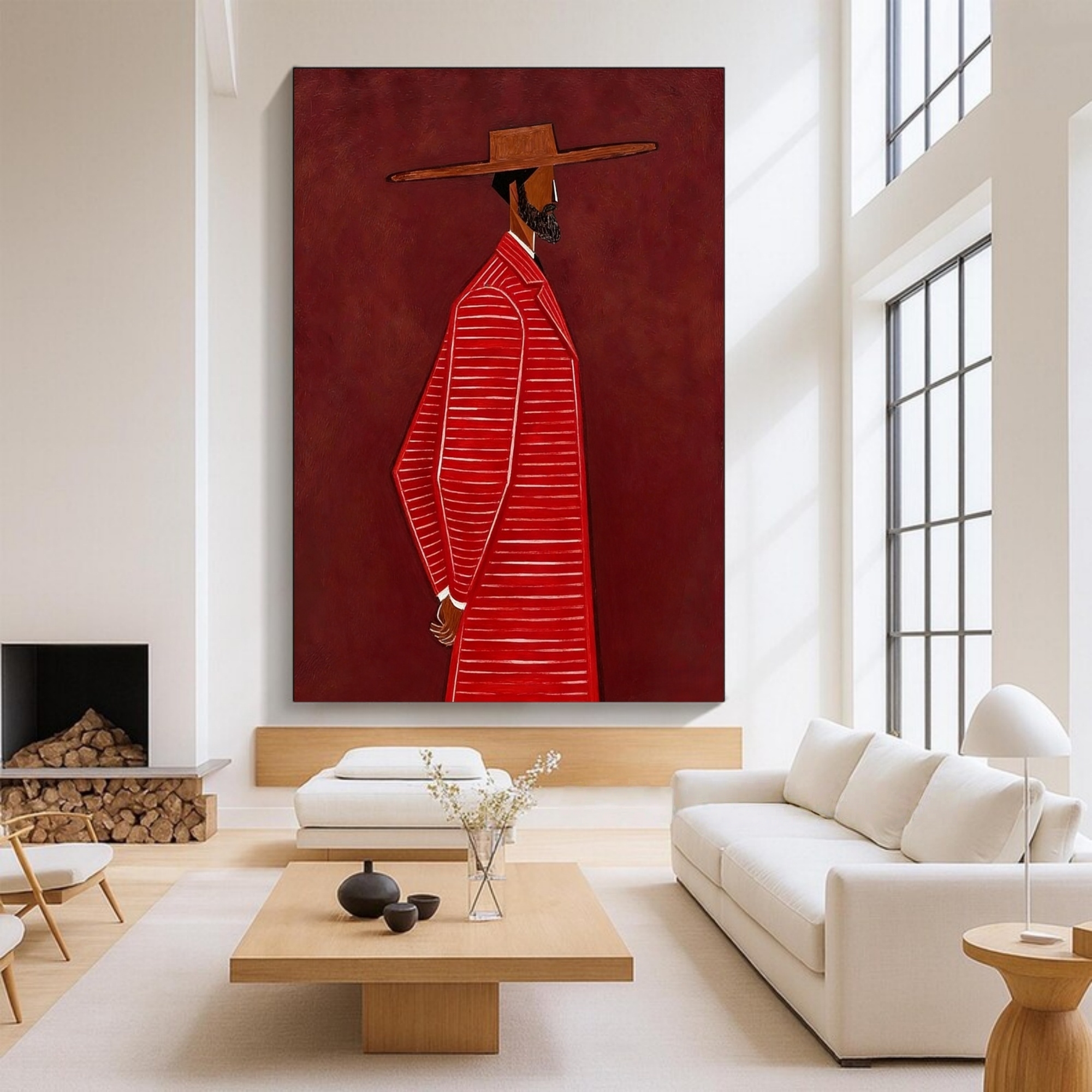 Red Elegance in Repose