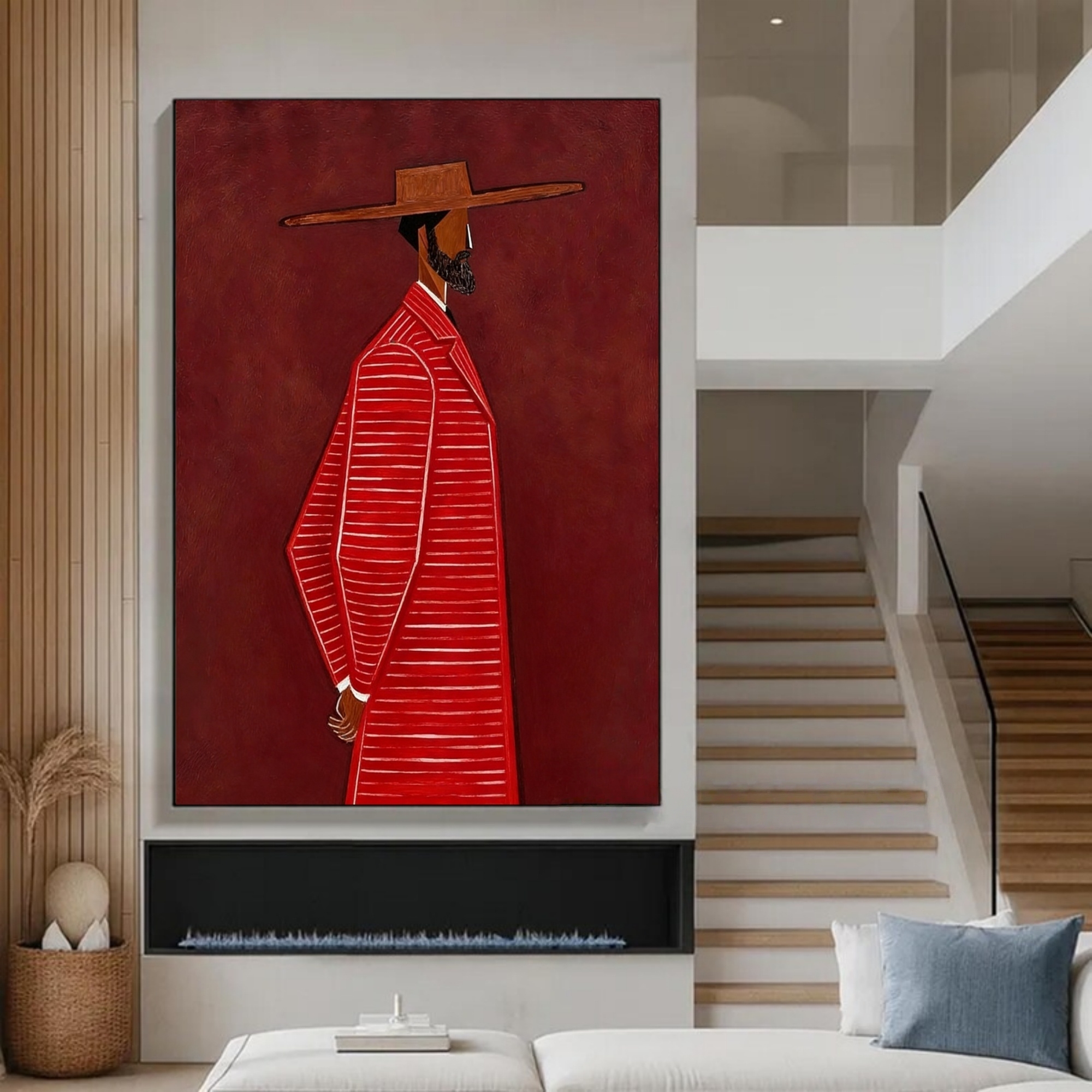 Red Elegance in Repose