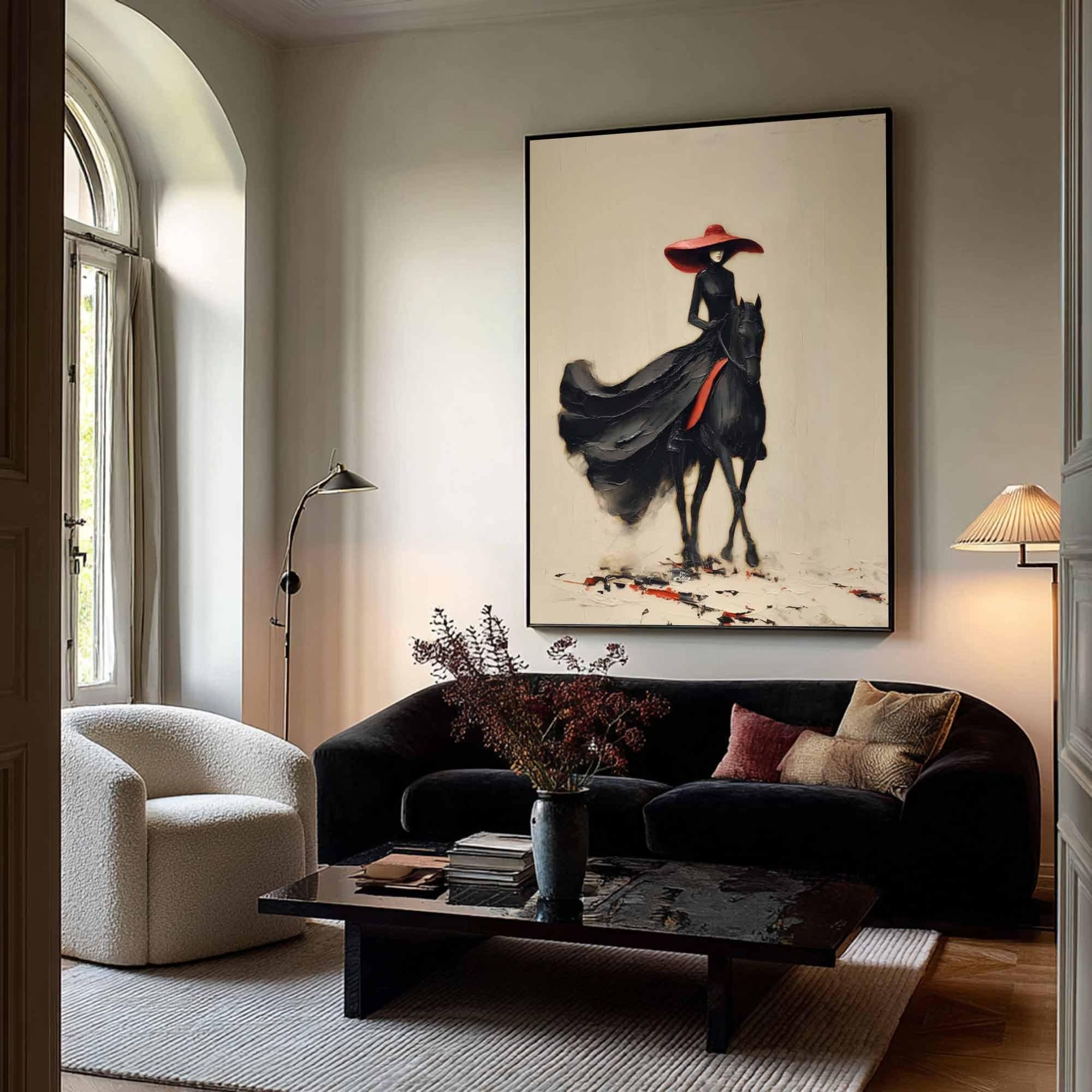 Mystery Horsewoman in Motion