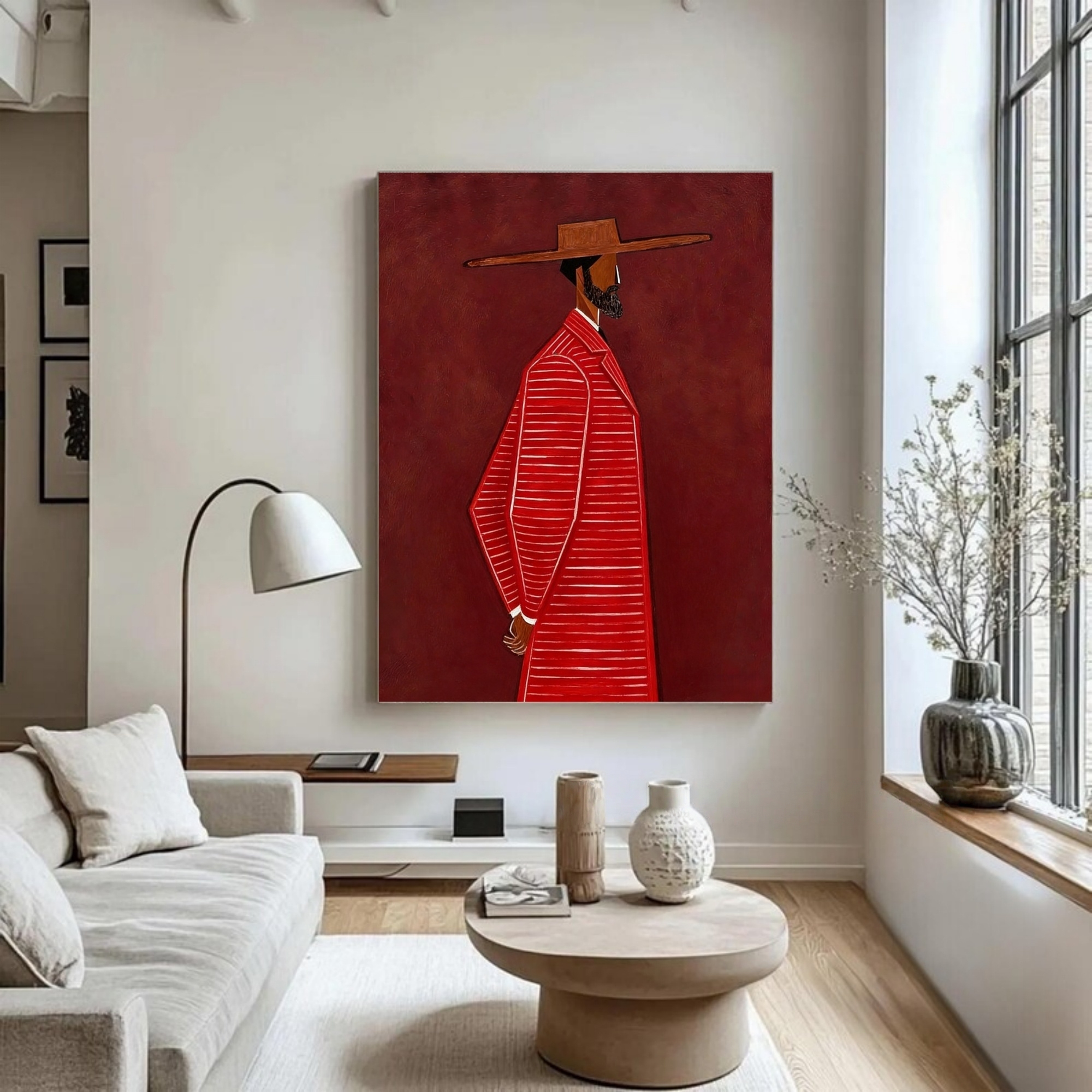 Red Elegance in Repose