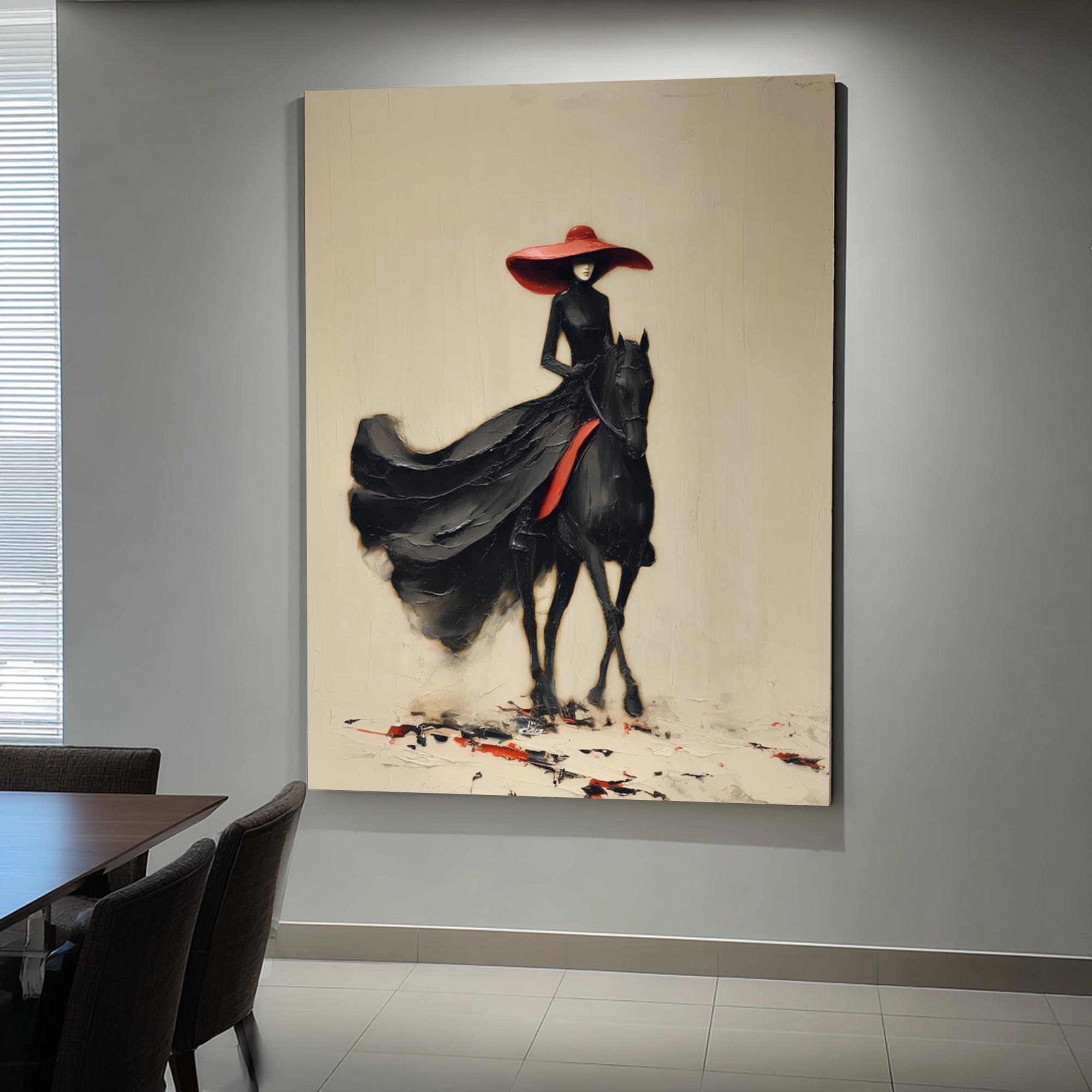 Mystery Horsewoman in Motion