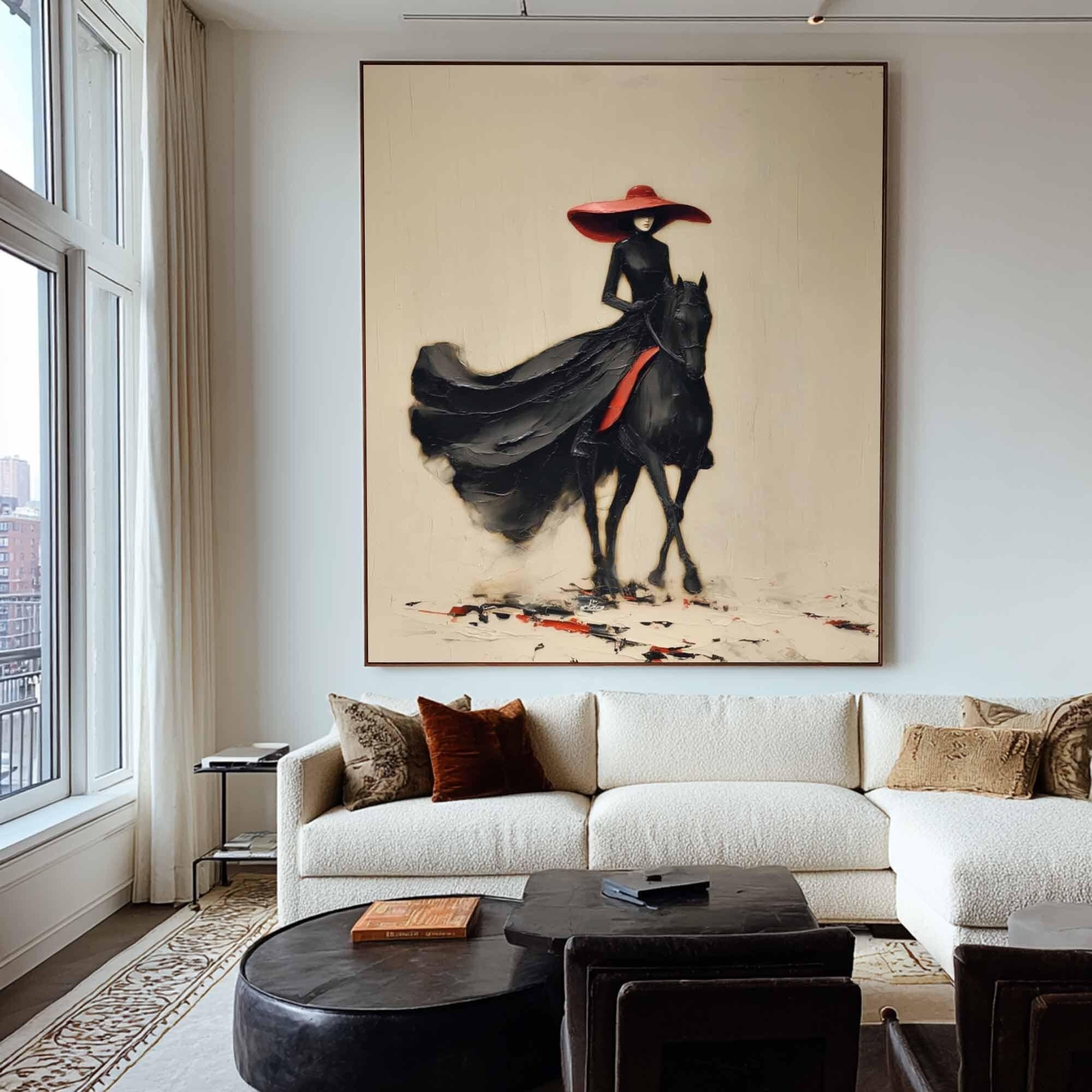 Mystery Horsewoman in Motion