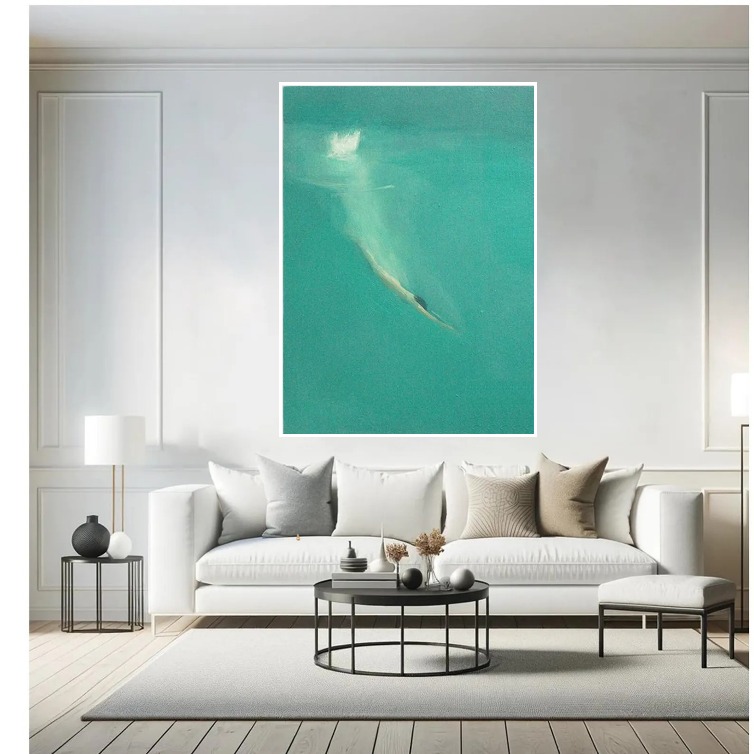 Turquoise Dive Serenity Art