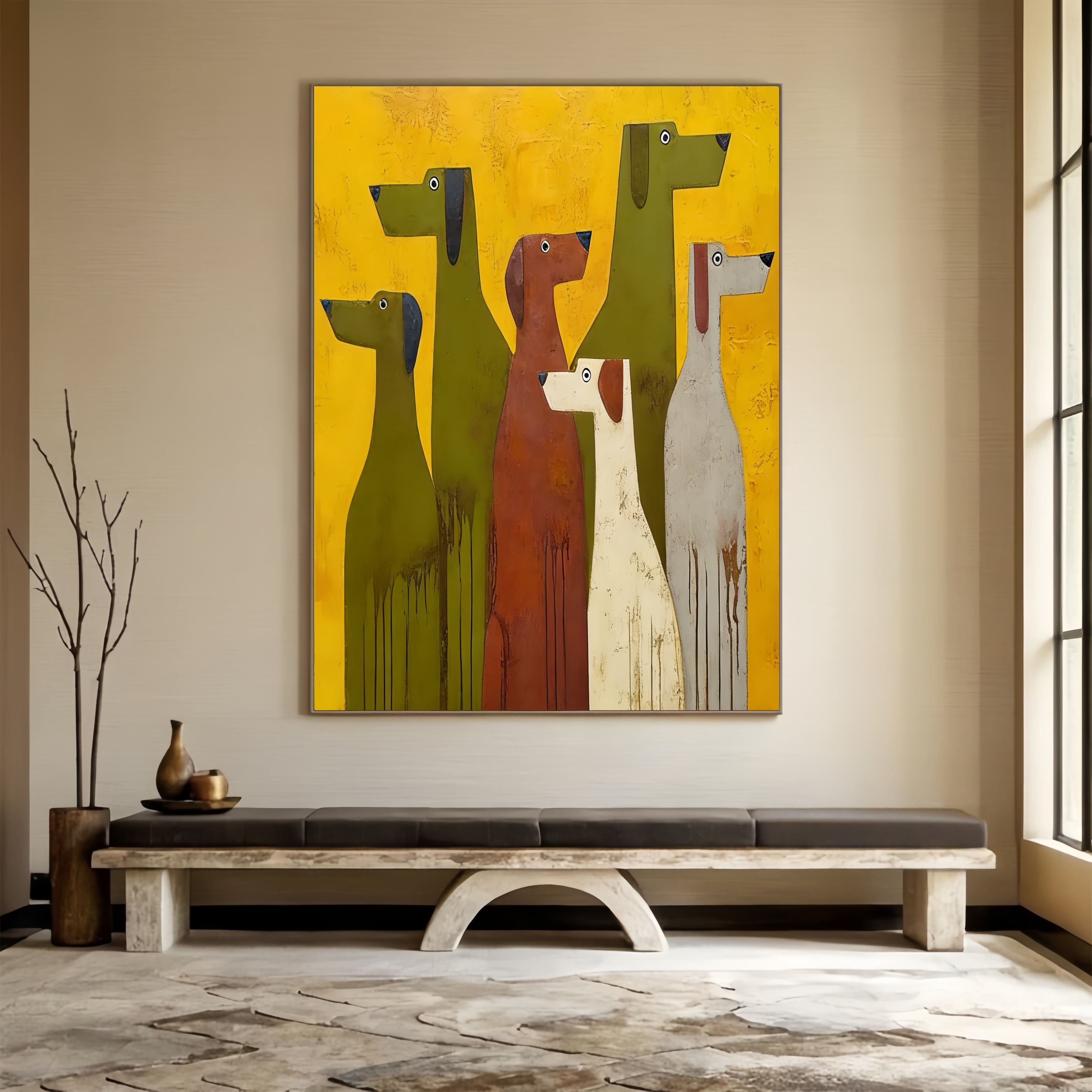 Whimsical Canine Gathering