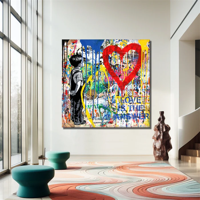 Love Is the Answer–Graffiti Pop Art Canvas