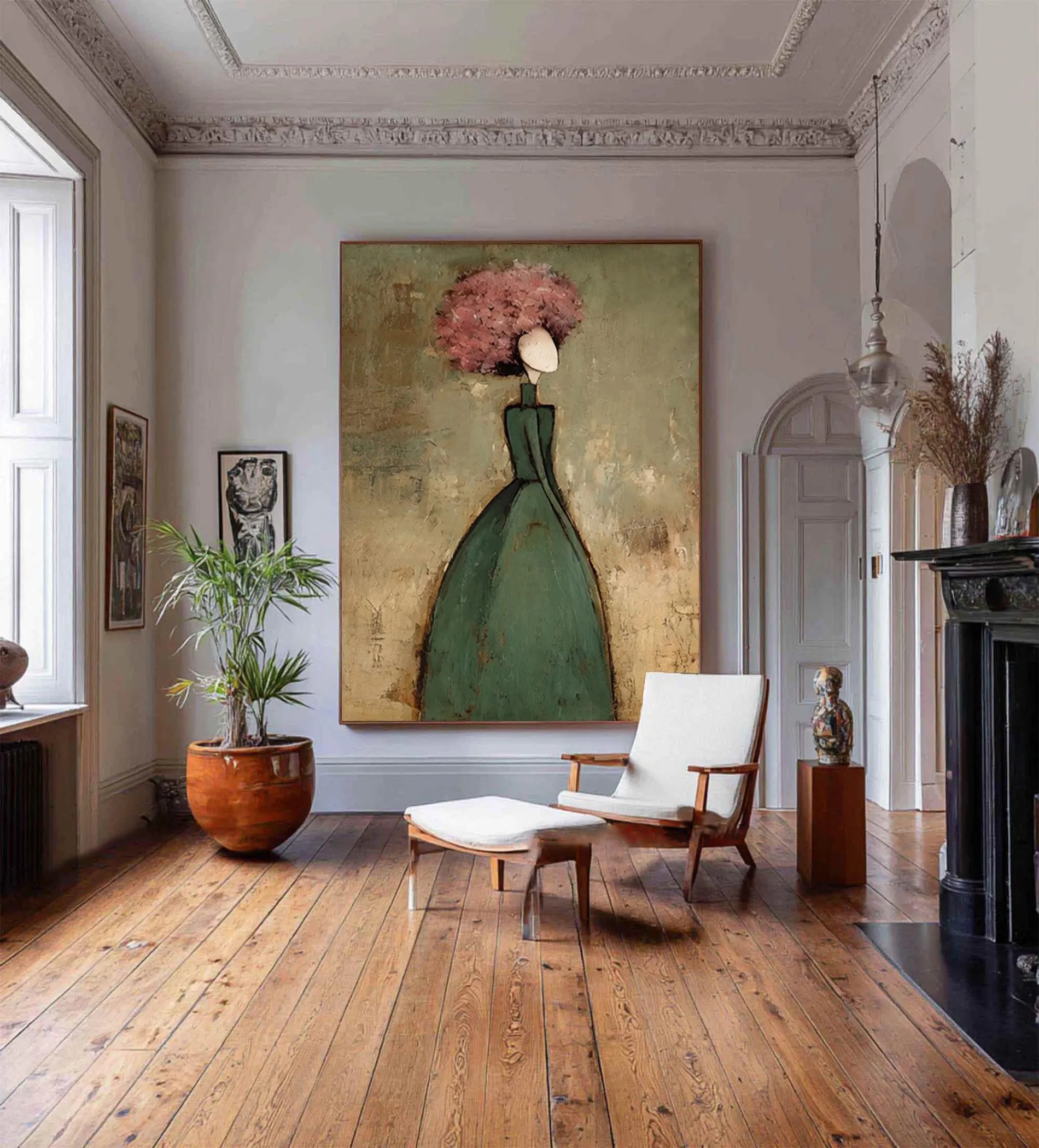 Sophisticated Bloom Silhouette