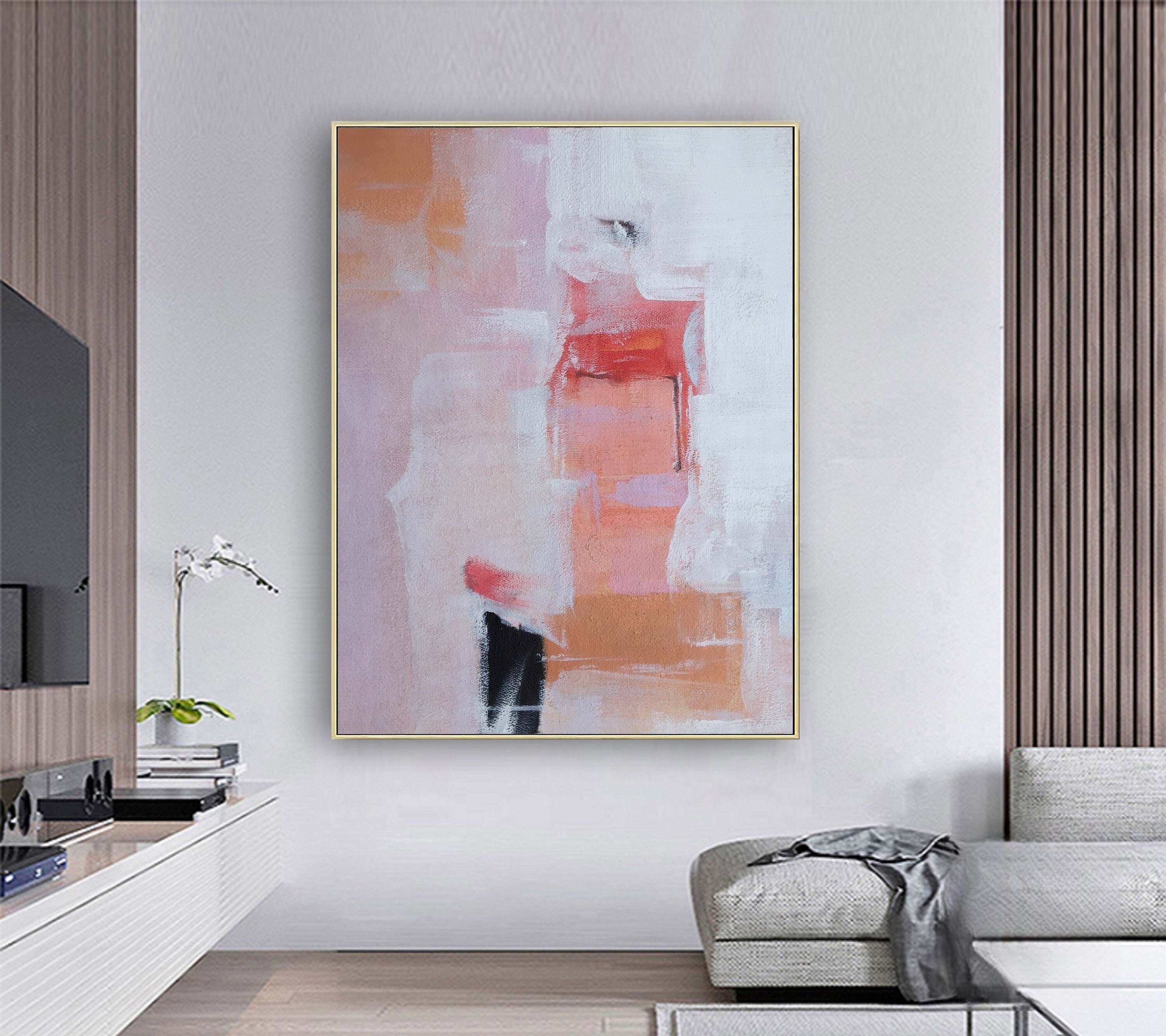 Pink Abstract Art