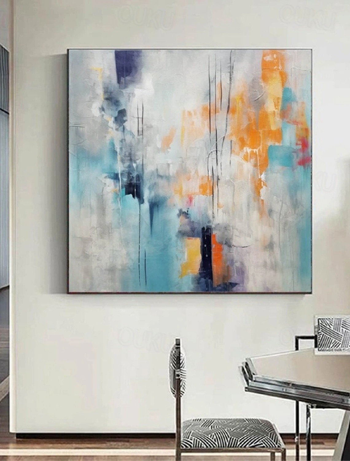 Abstract Soul in Blue and Orange