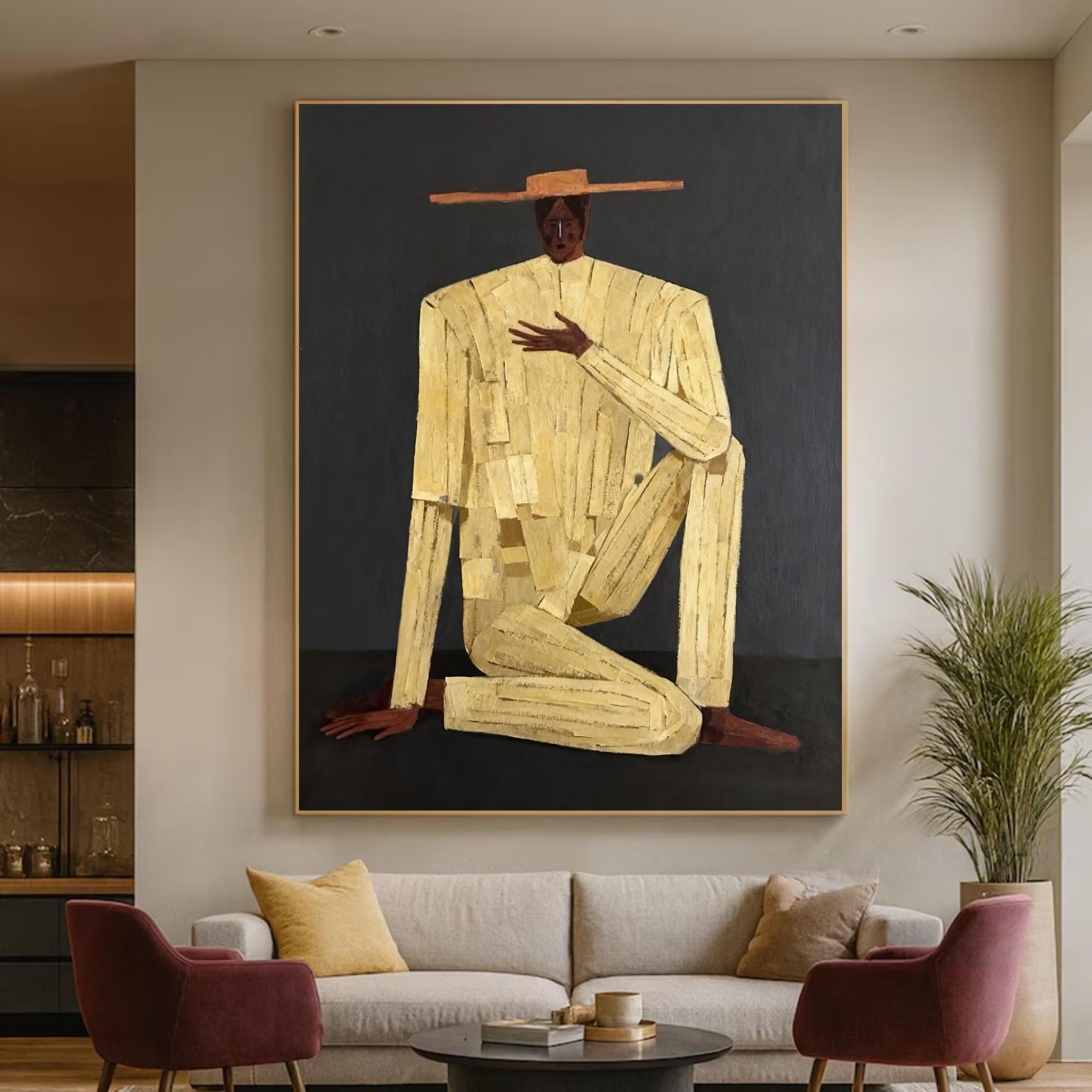 Abstract Golden Contemplation