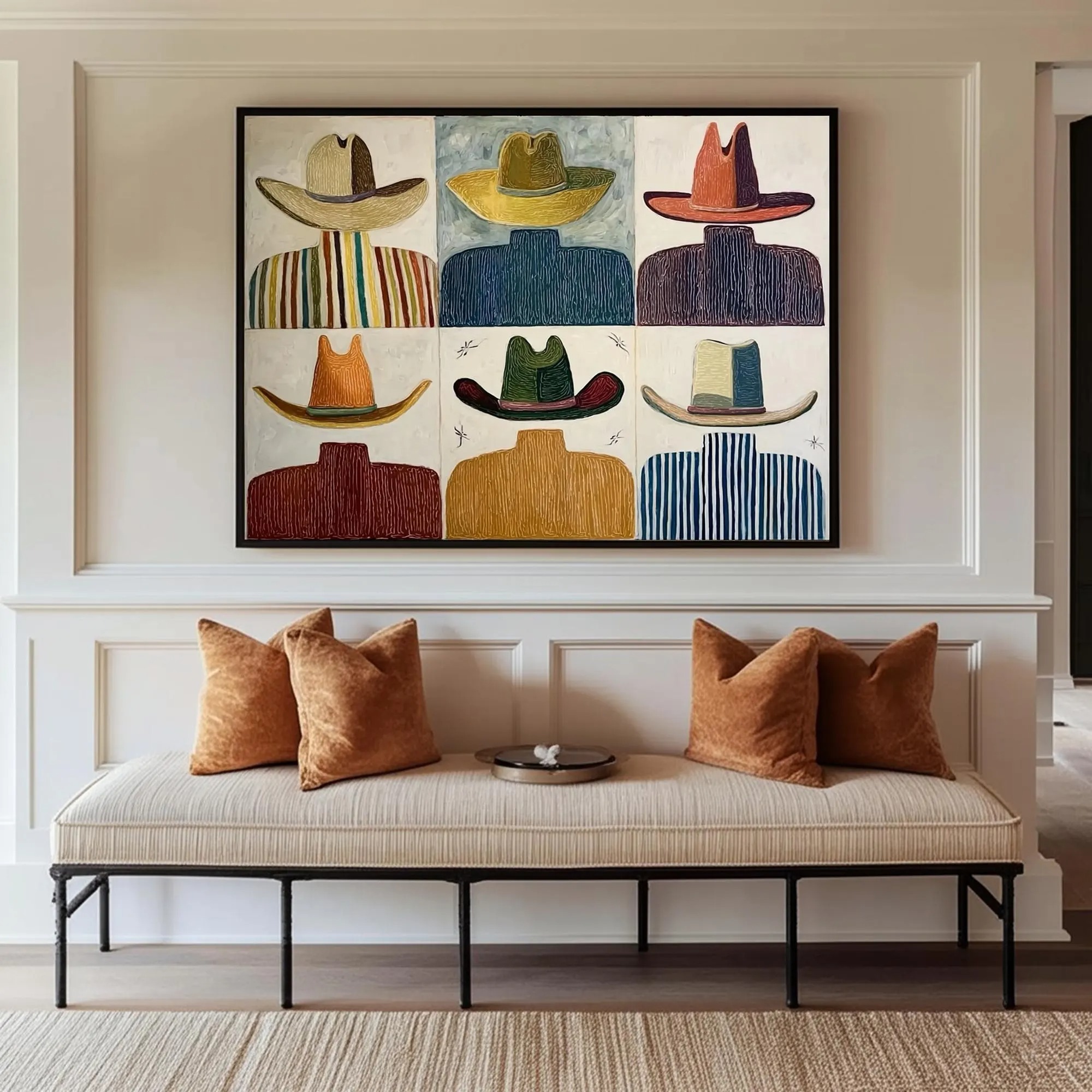 Color-Rich Hat Grid Oil