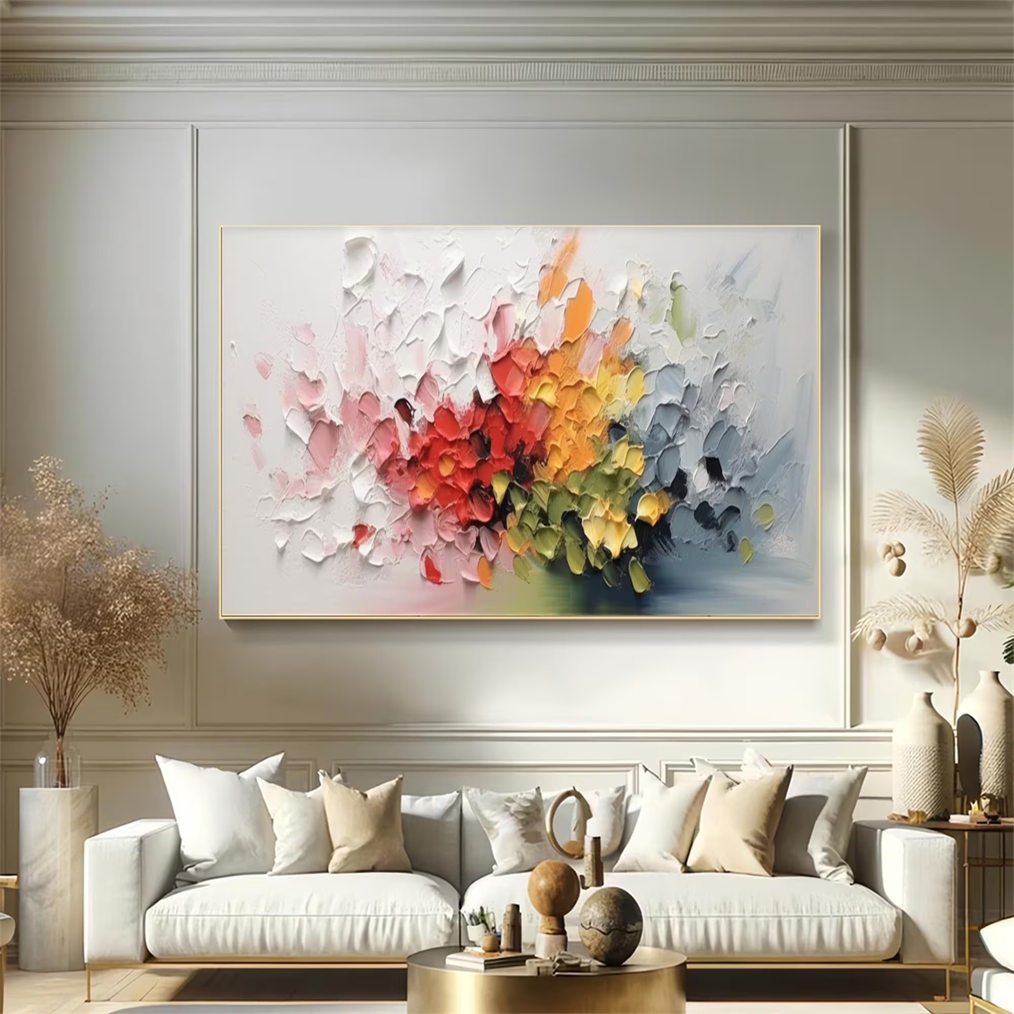 Blooming Energy in Motion – Abstract Oil Painting