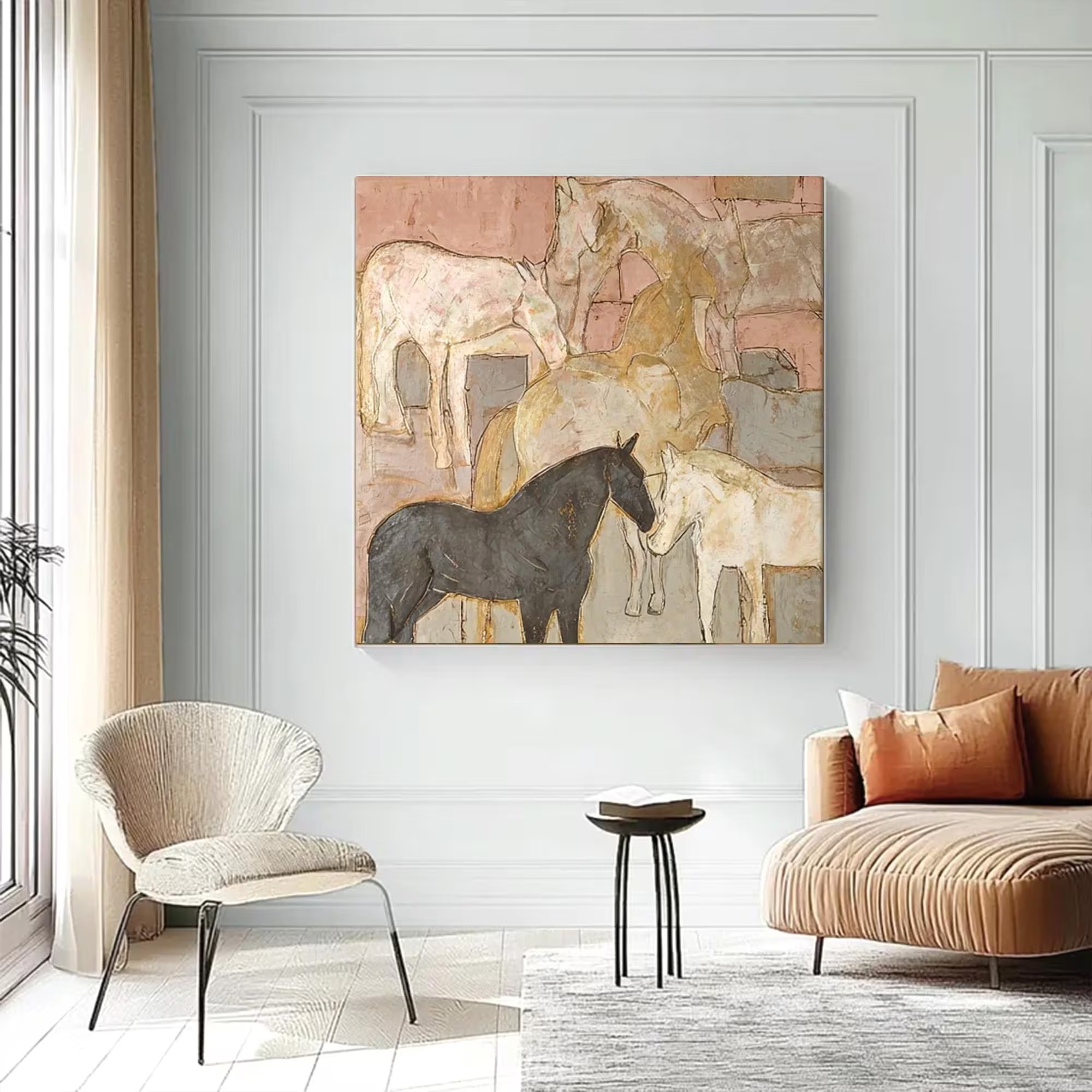 Pastel Stable Equine Masterpiece