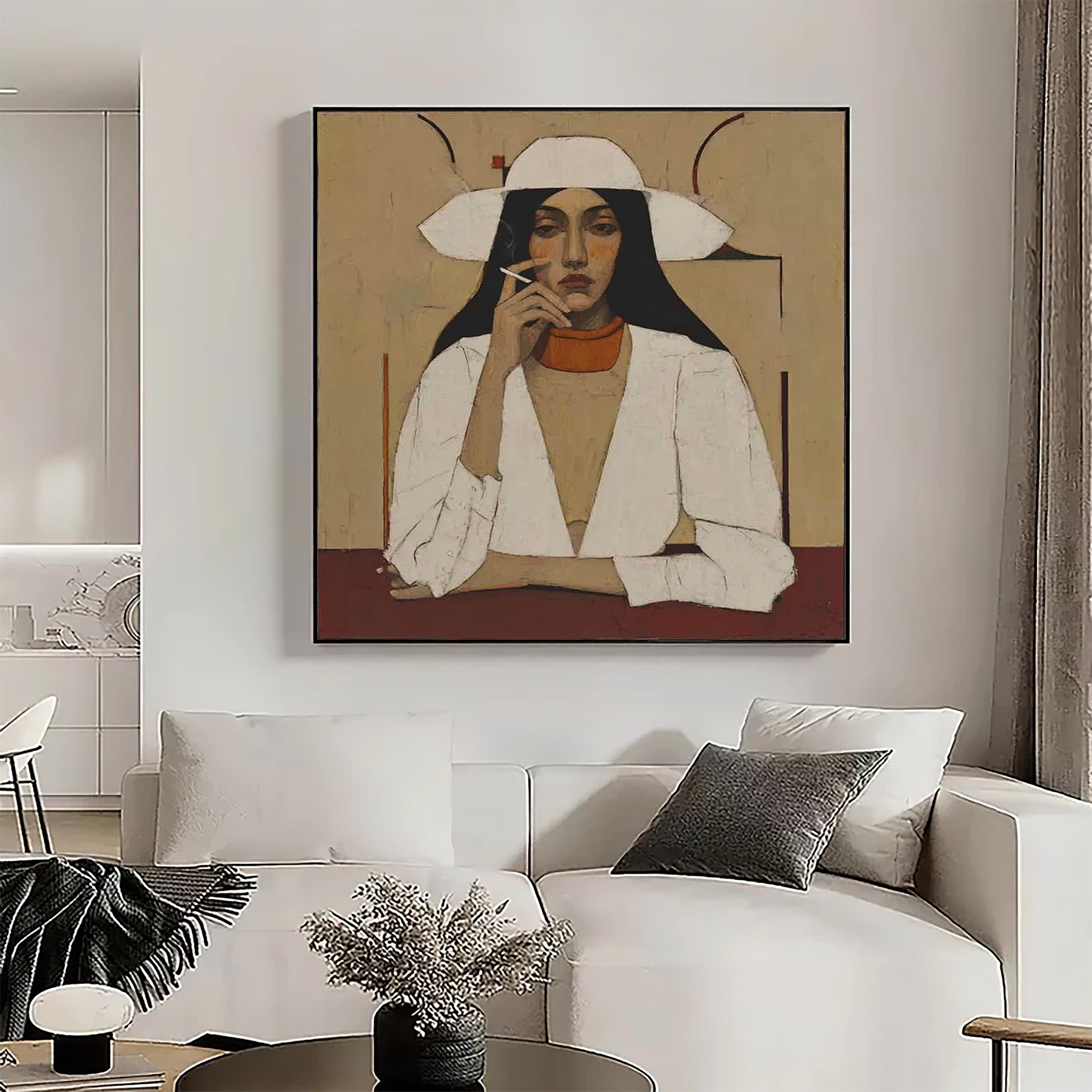 Pensive Brimmed Beauty