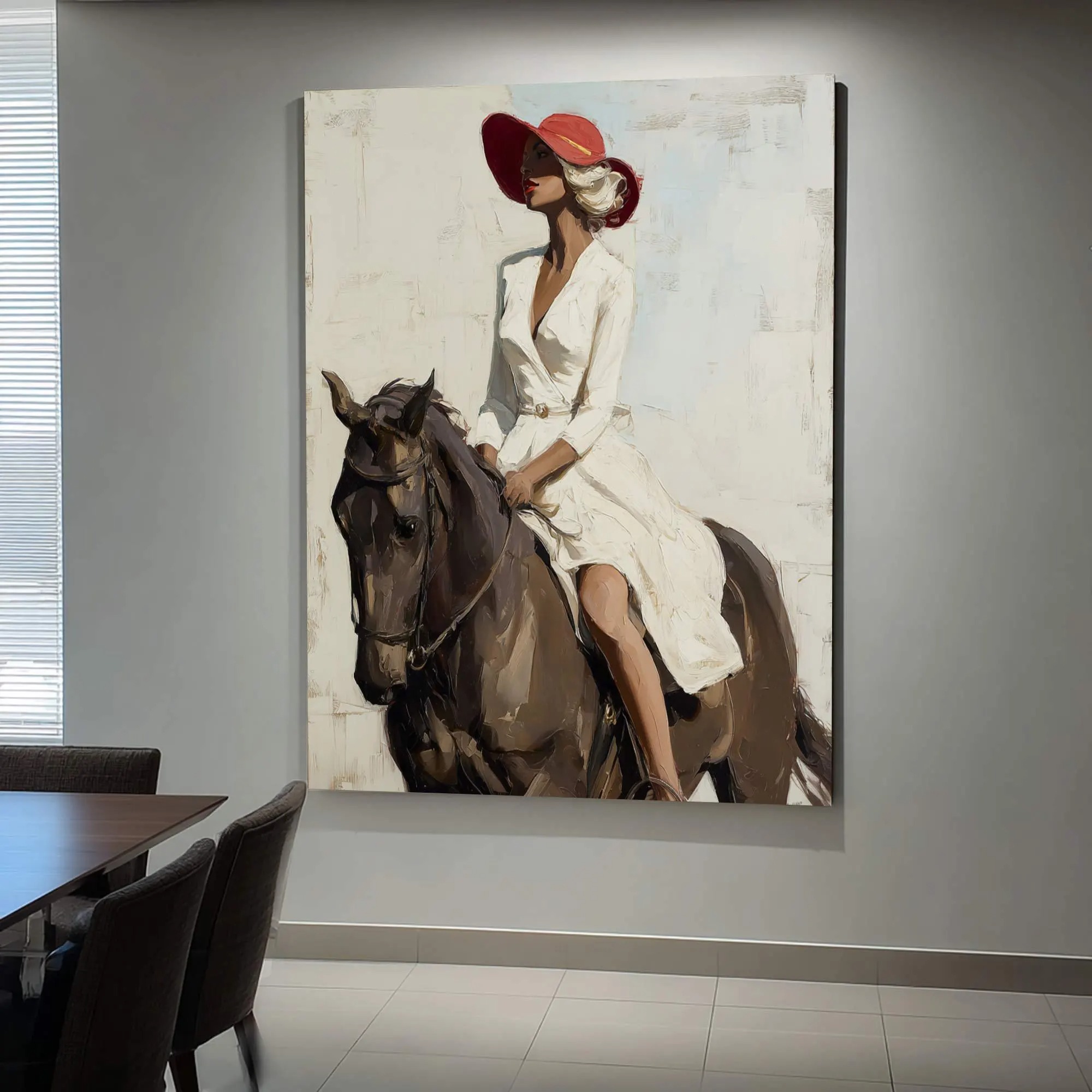 Dignified Equestrian Lady