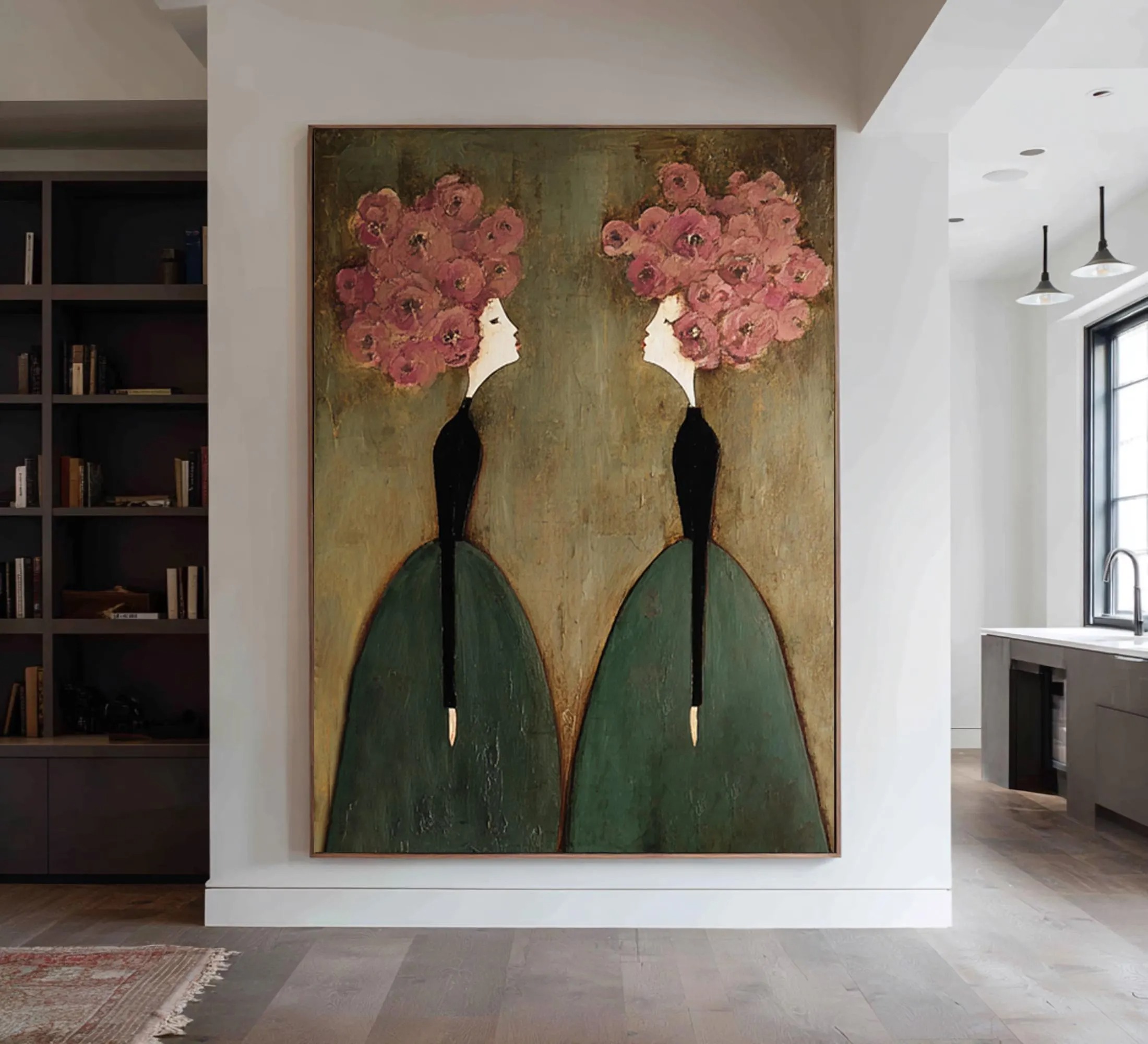 Olive Hues and Pink Reverie