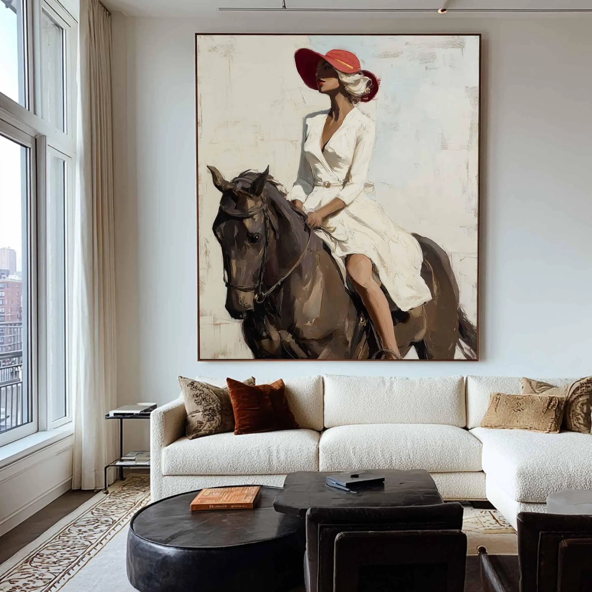 Dignified Equestrian Lady