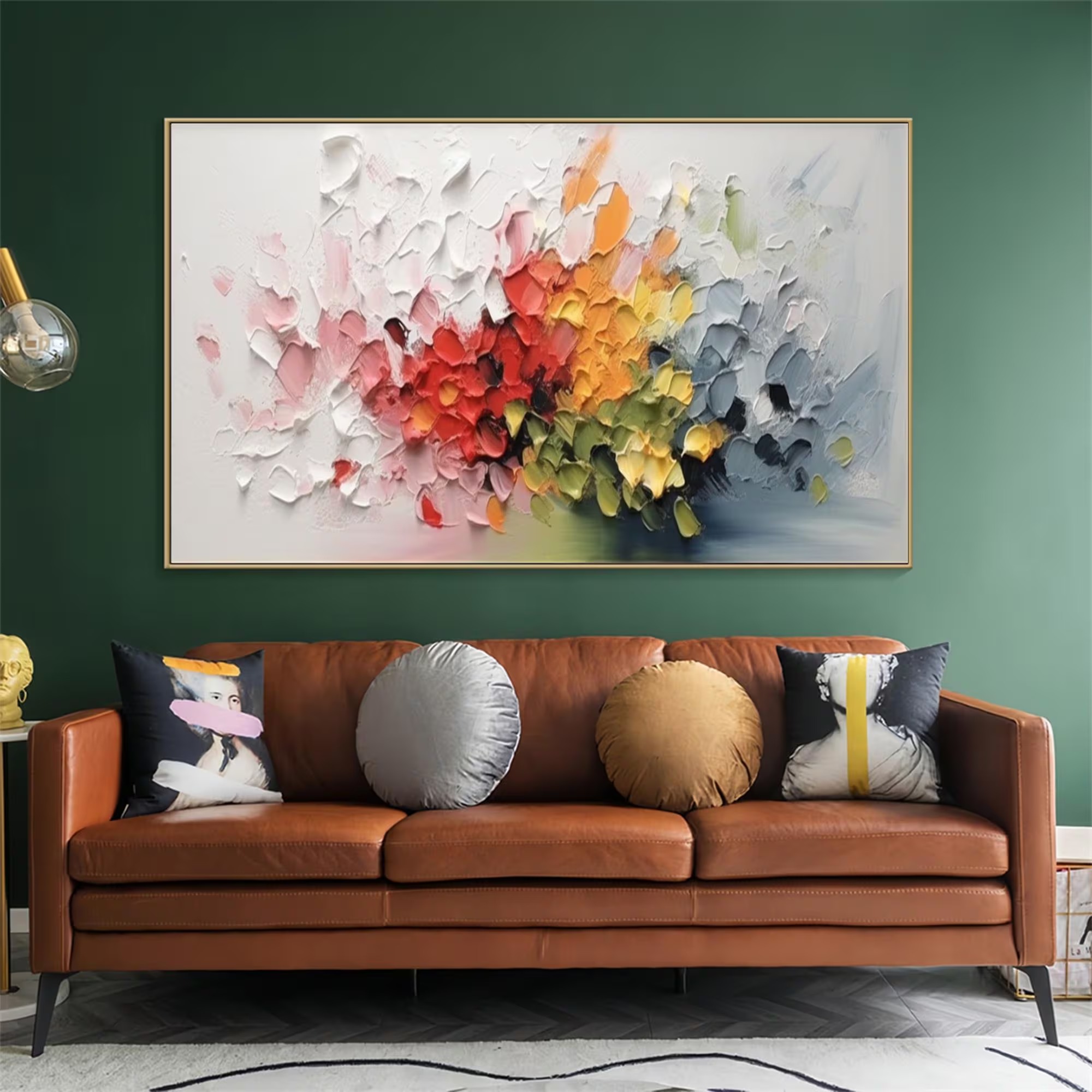 Blooming Energy in Motion – Abstract Oil Painting