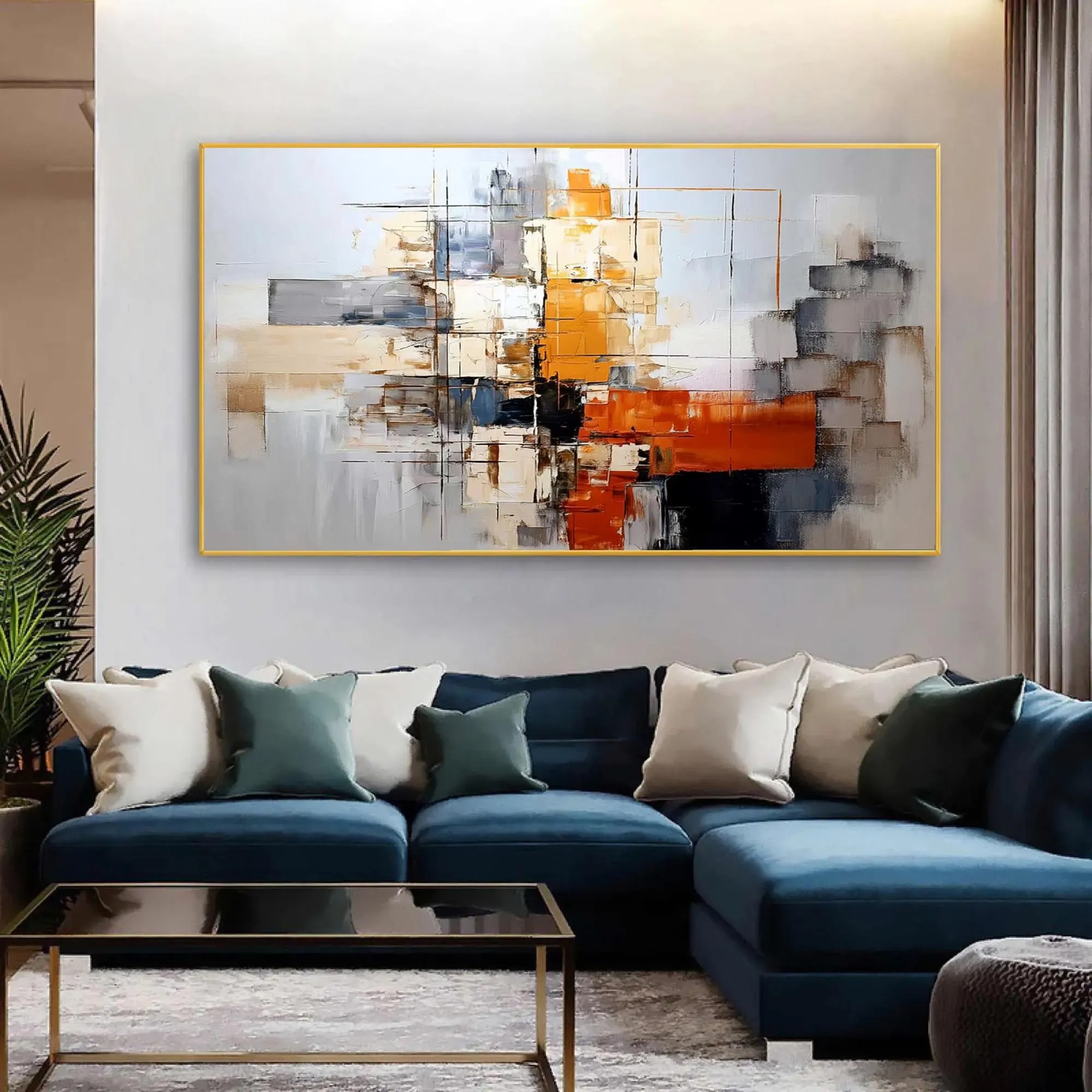 Vibrant Intersection - Modern Color Block Art