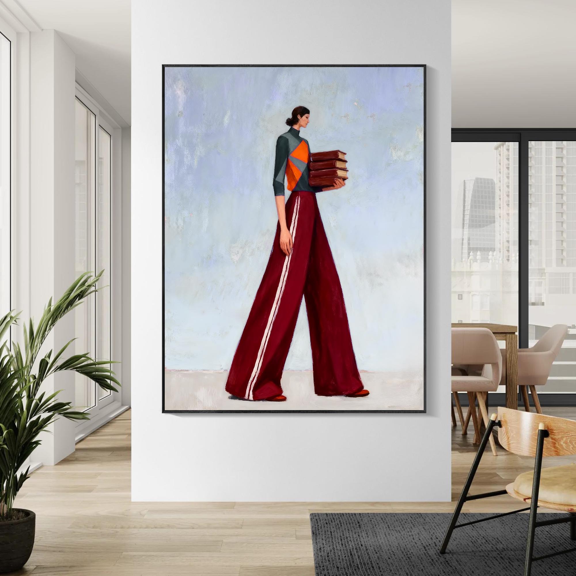Stylish Reader Canvas Art