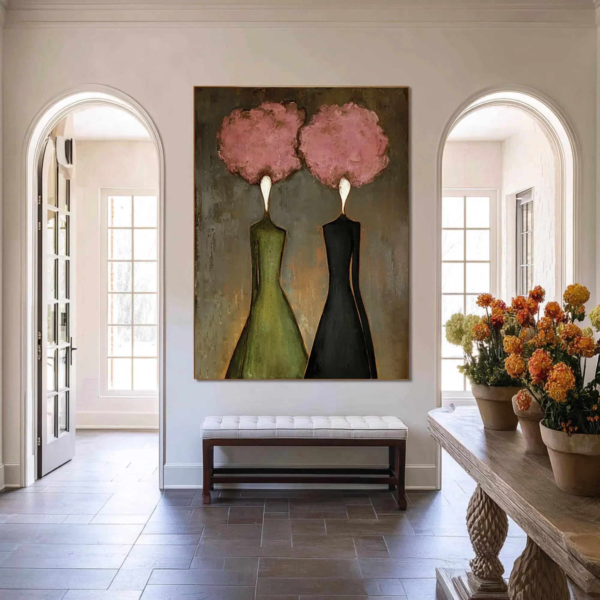 Floral Heads, Abstract Bodies