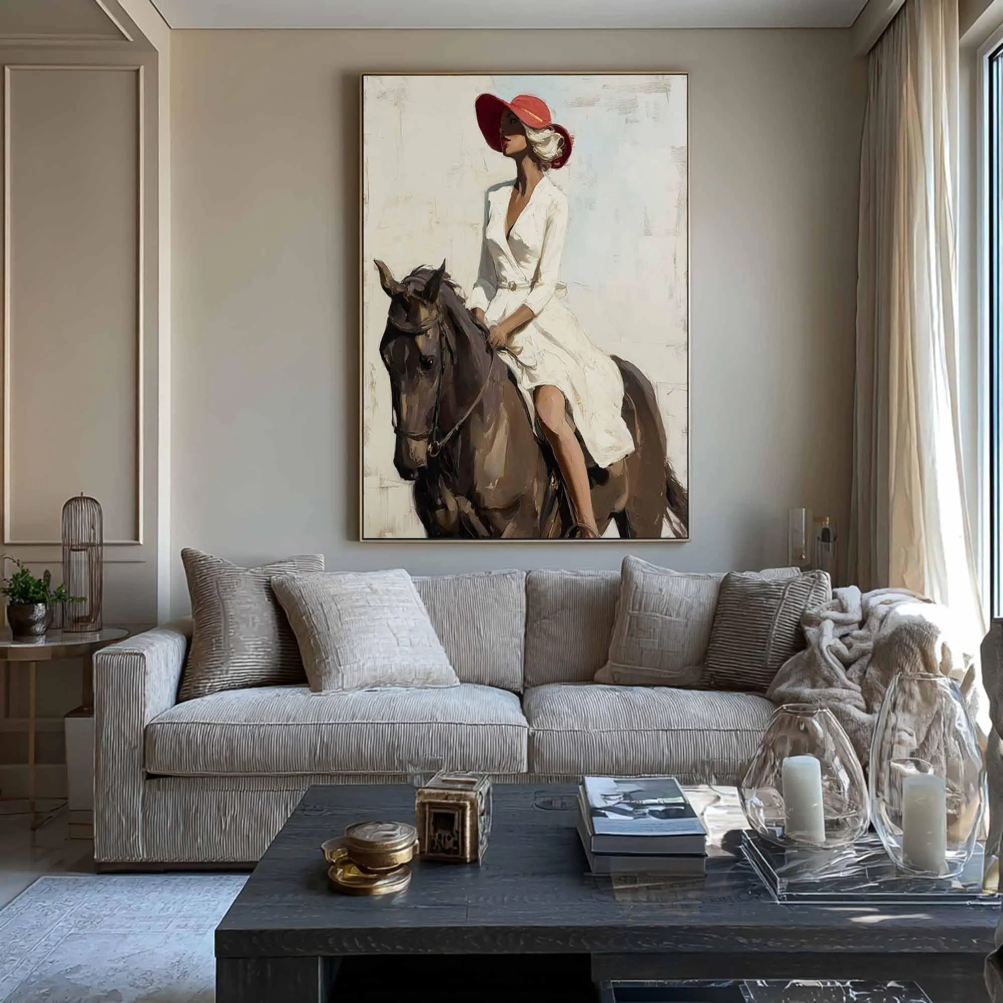 Dignified Equestrian Lady