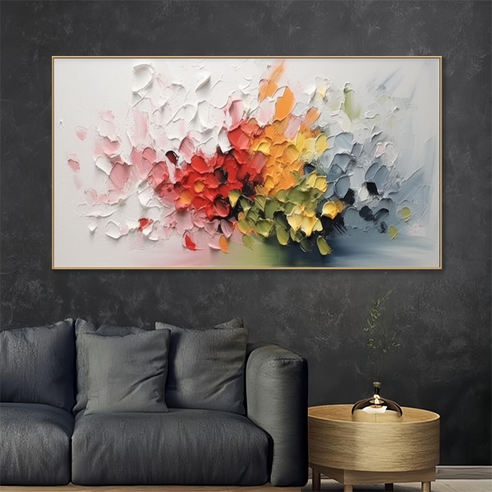 Blooming Energy in Motion – Abstract Oil Painting