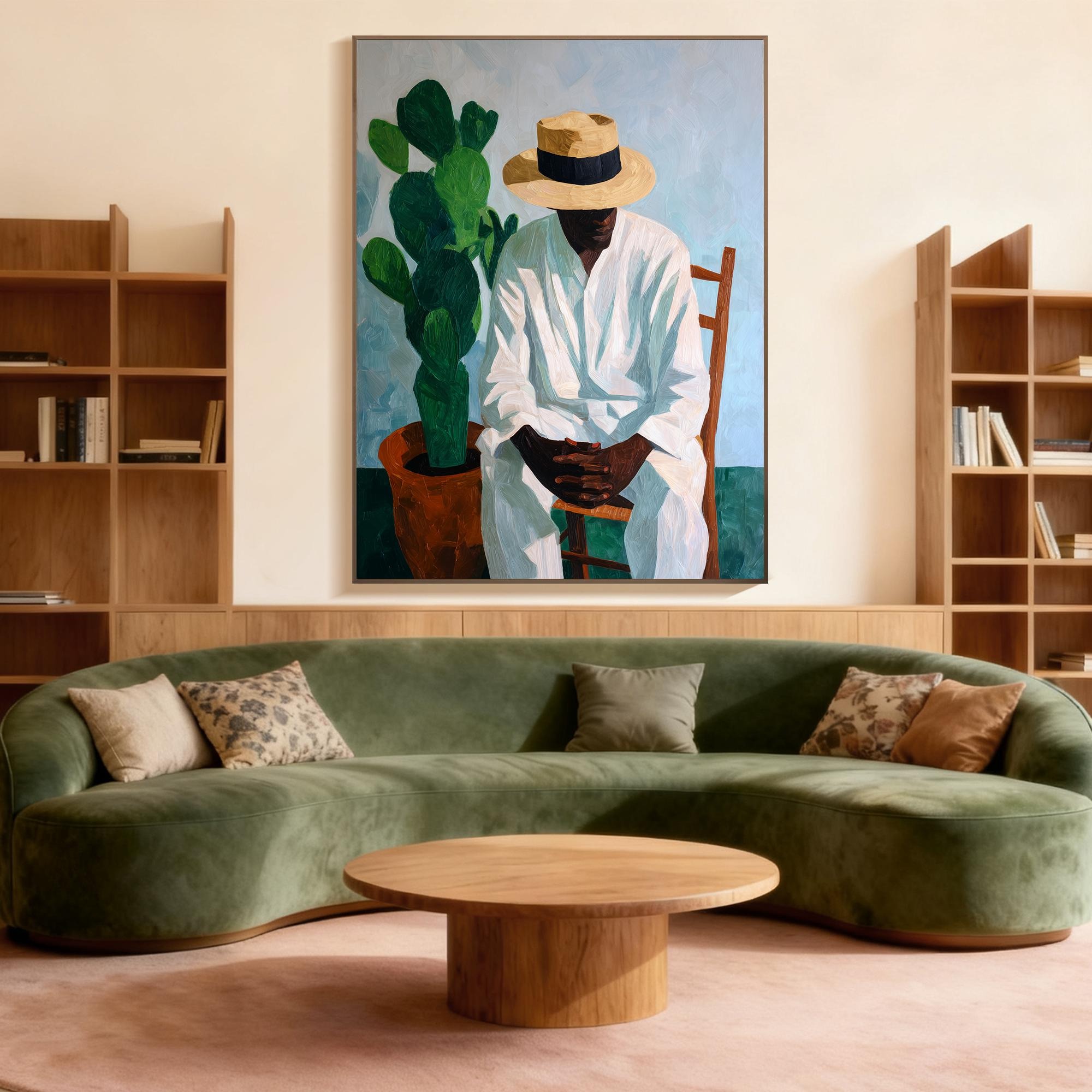 Meditation Beside Cactus