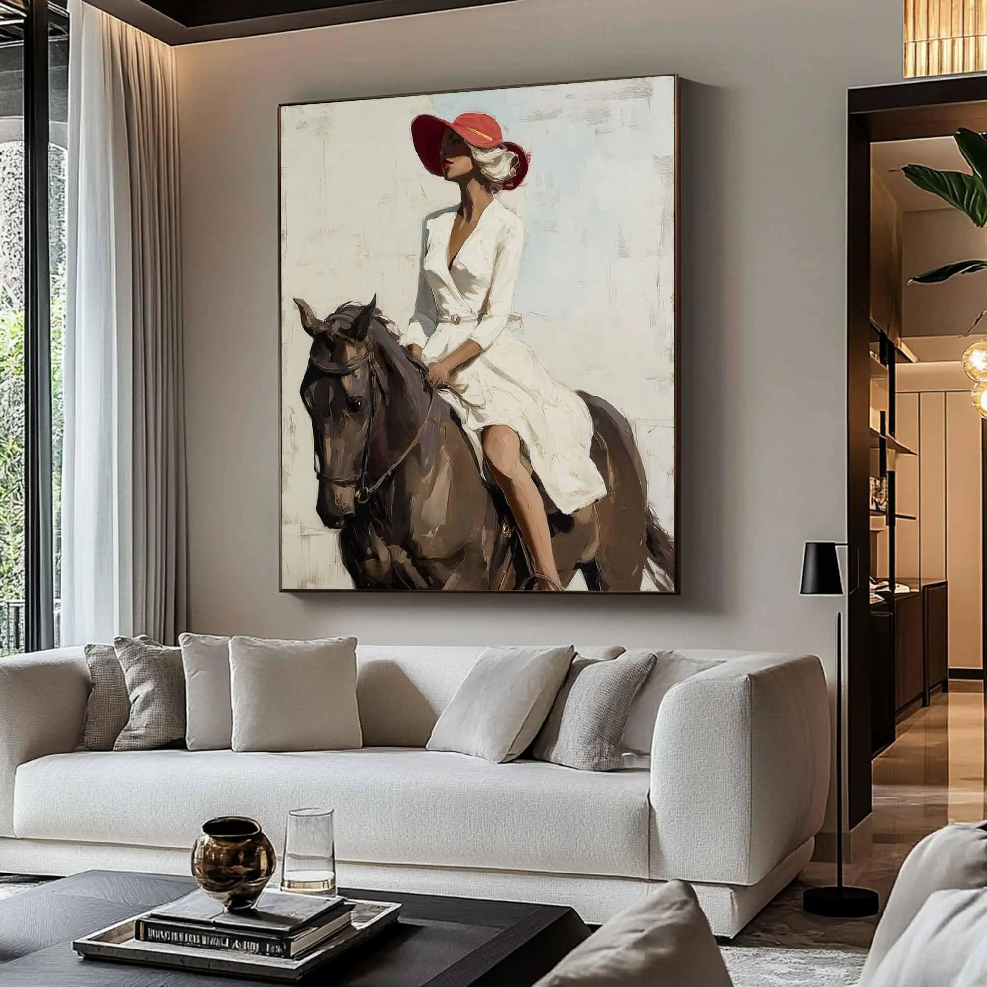 Dignified Equestrian Lady