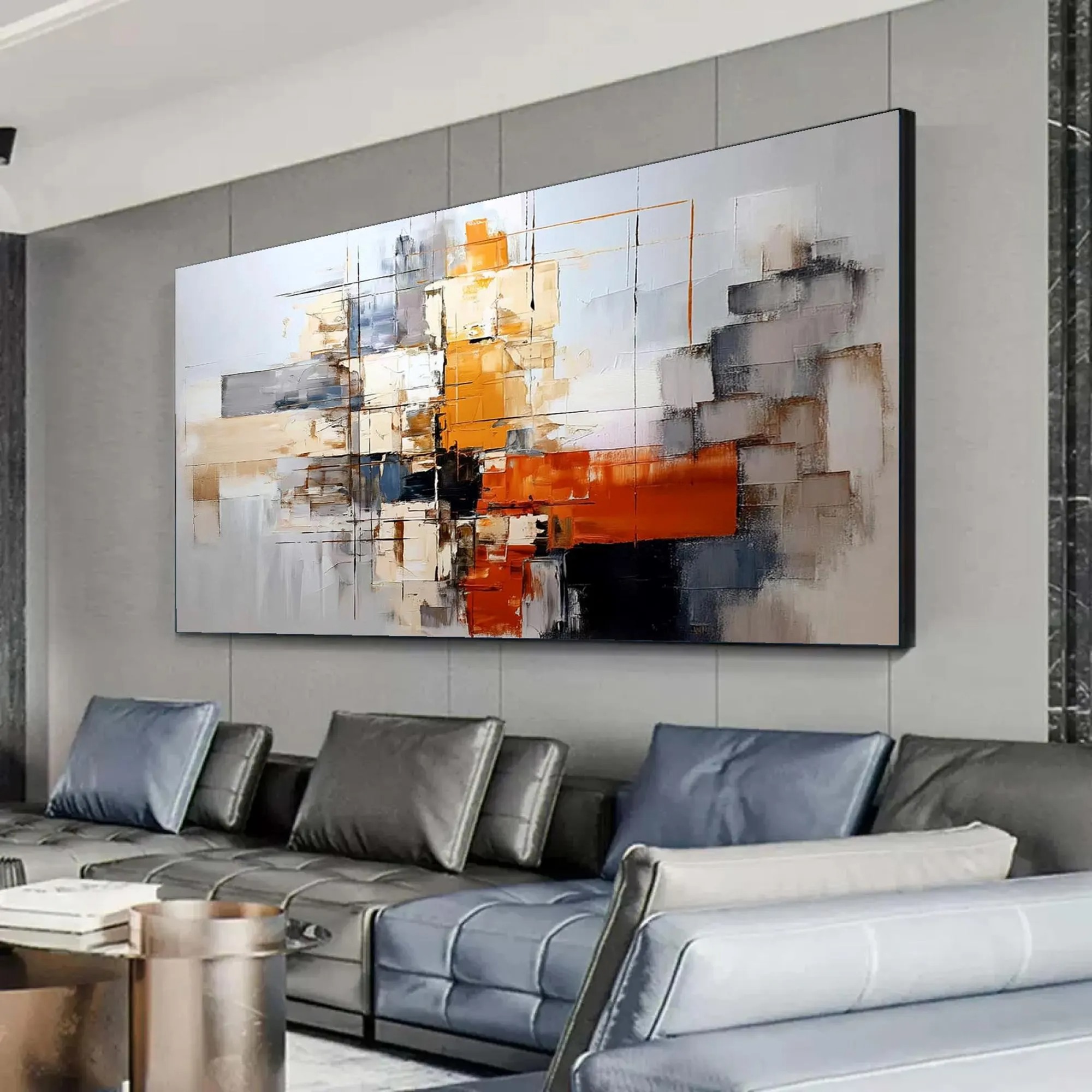 Vibrant Intersection - Modern Color Block Art