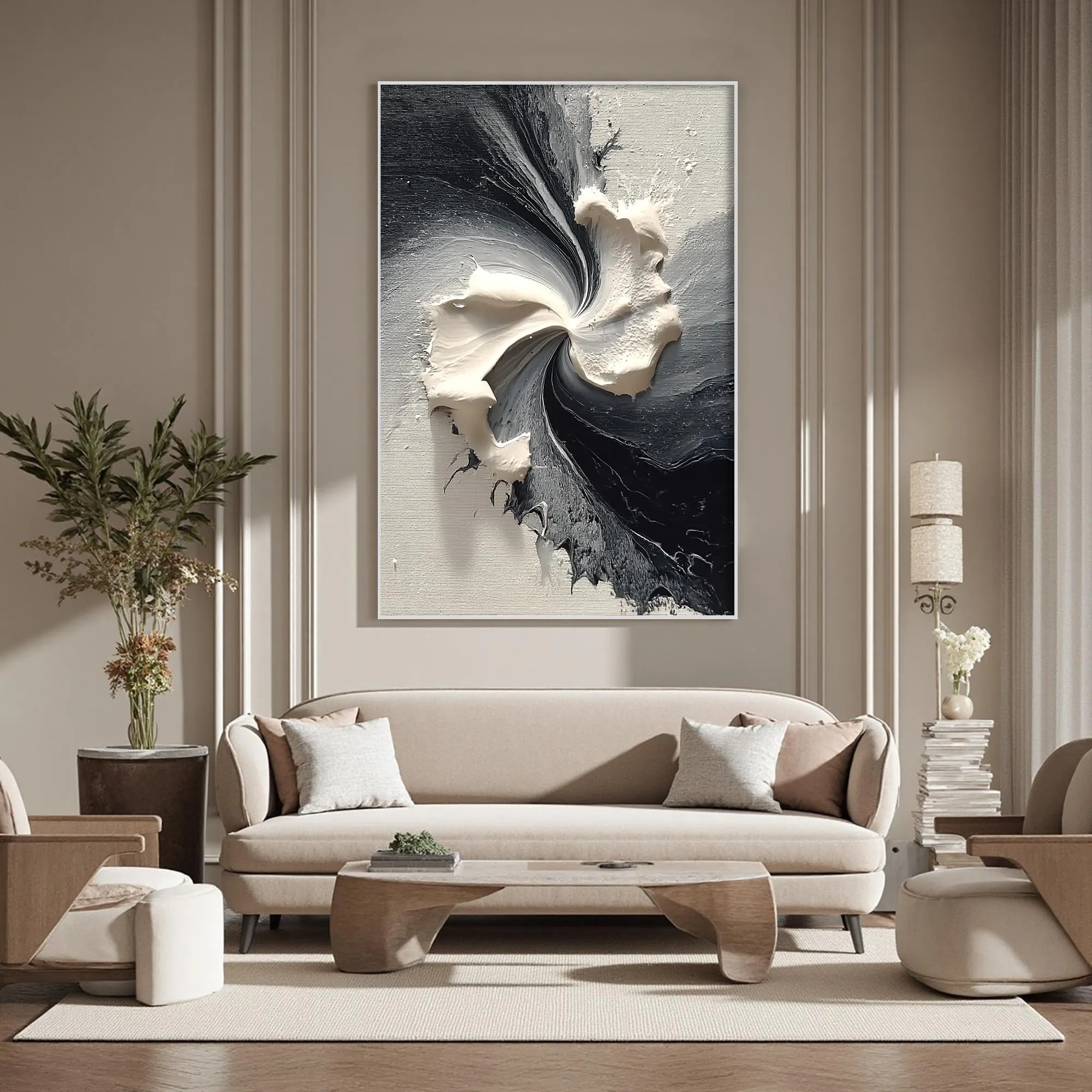 Swirling Monochrome Vortex