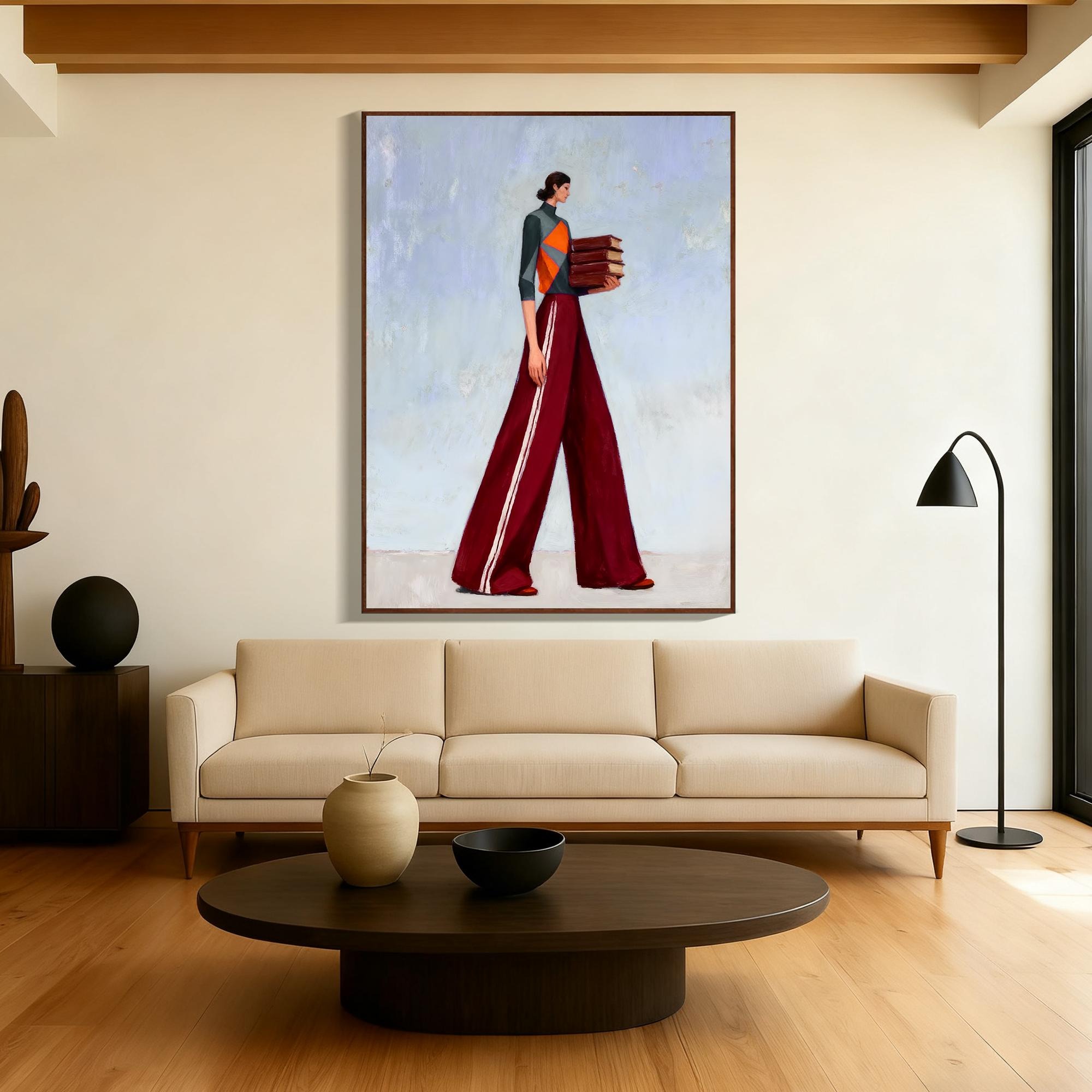 Stylish Reader Canvas Art