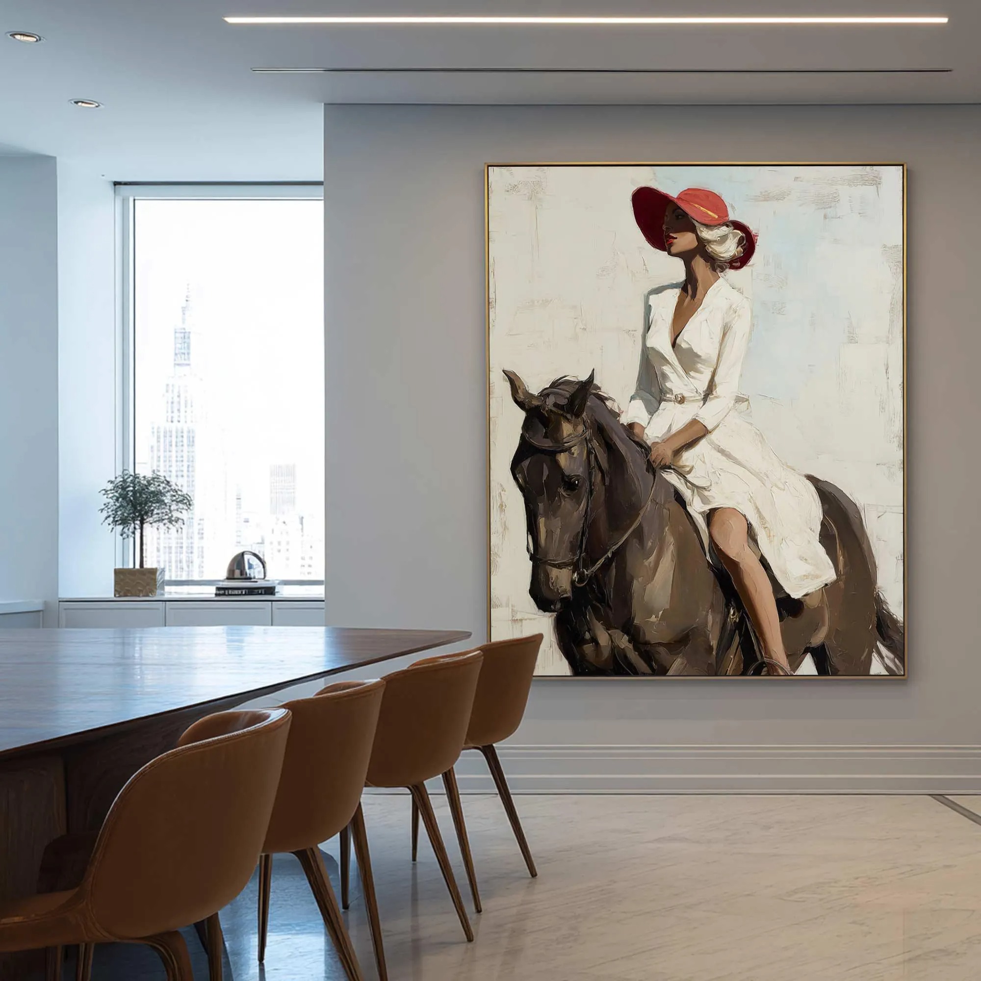 Dignified Equestrian Lady