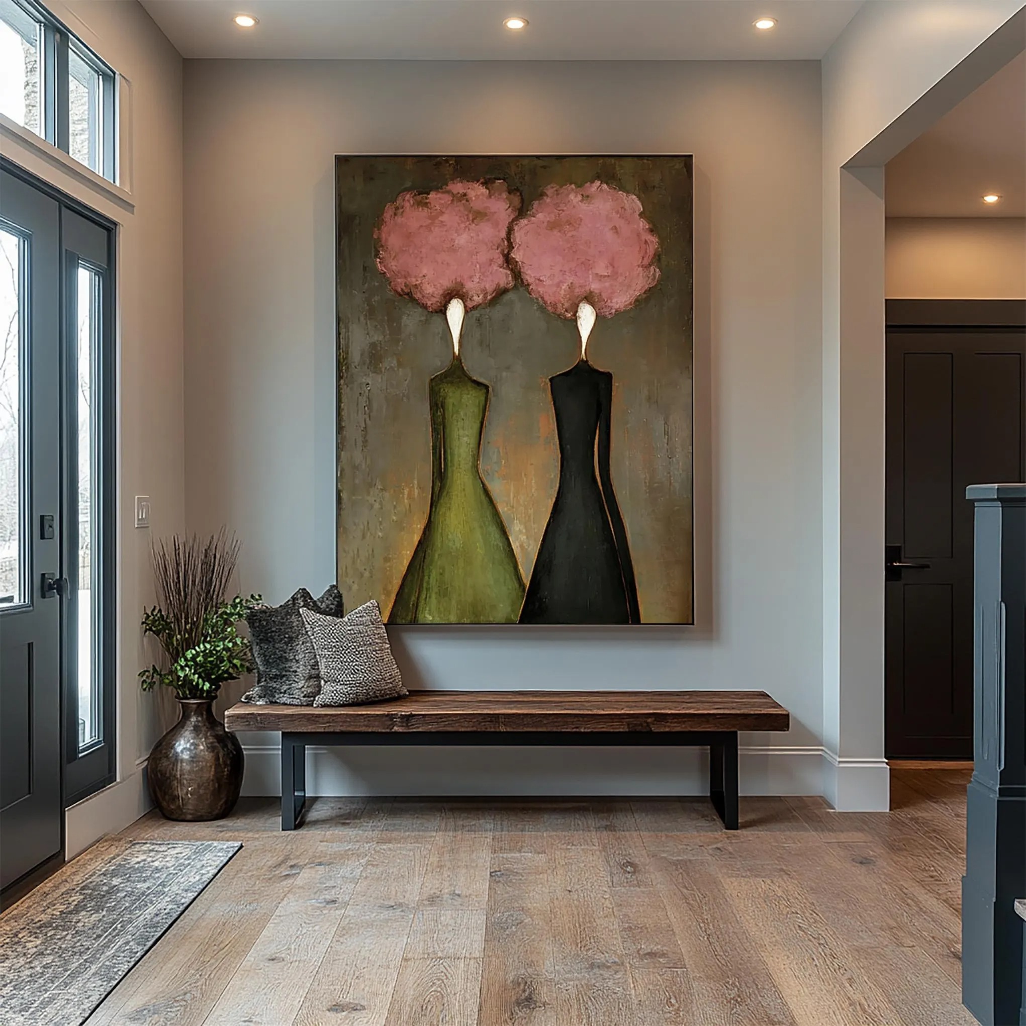 Floral Heads, Abstract Bodies