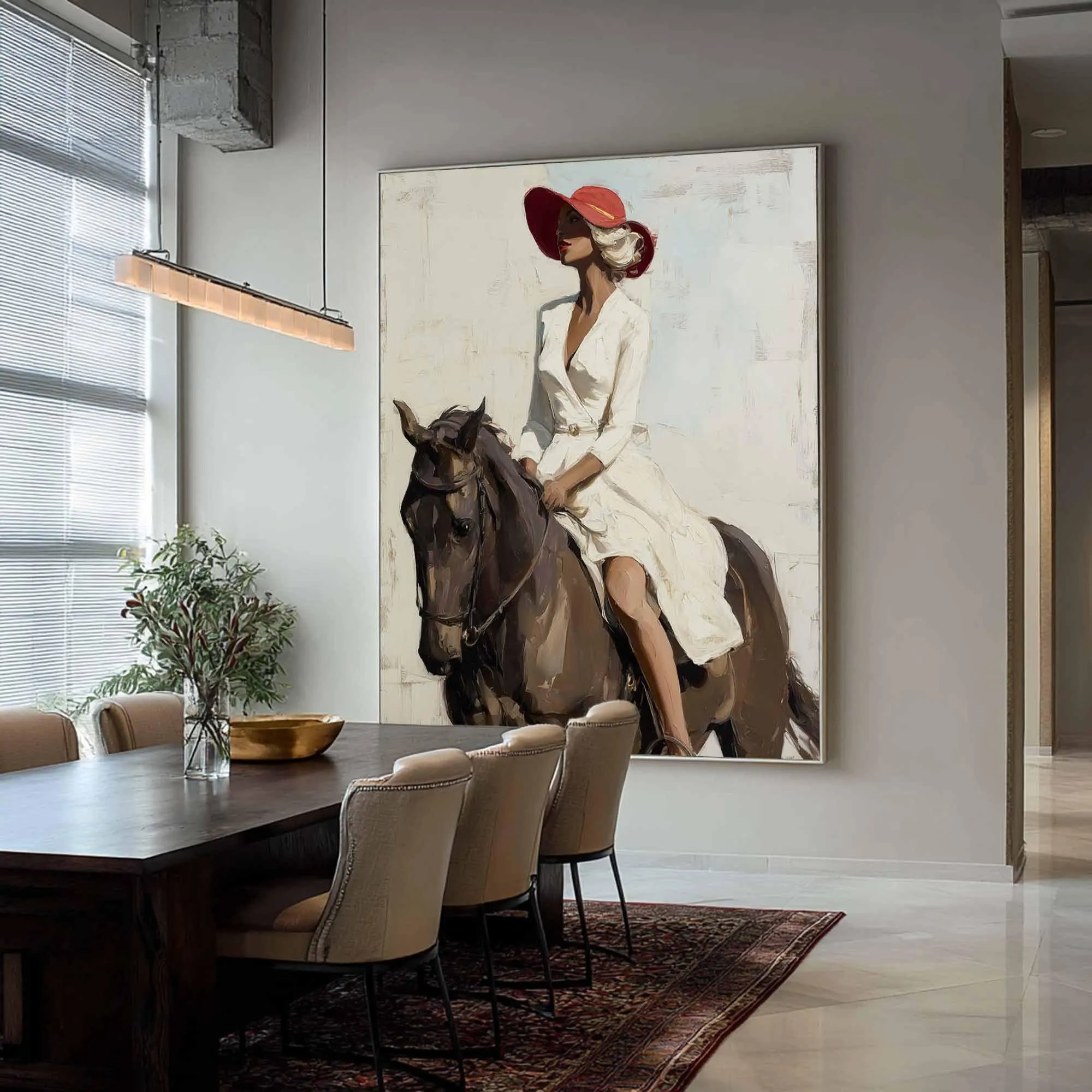 Dignified Equestrian Lady