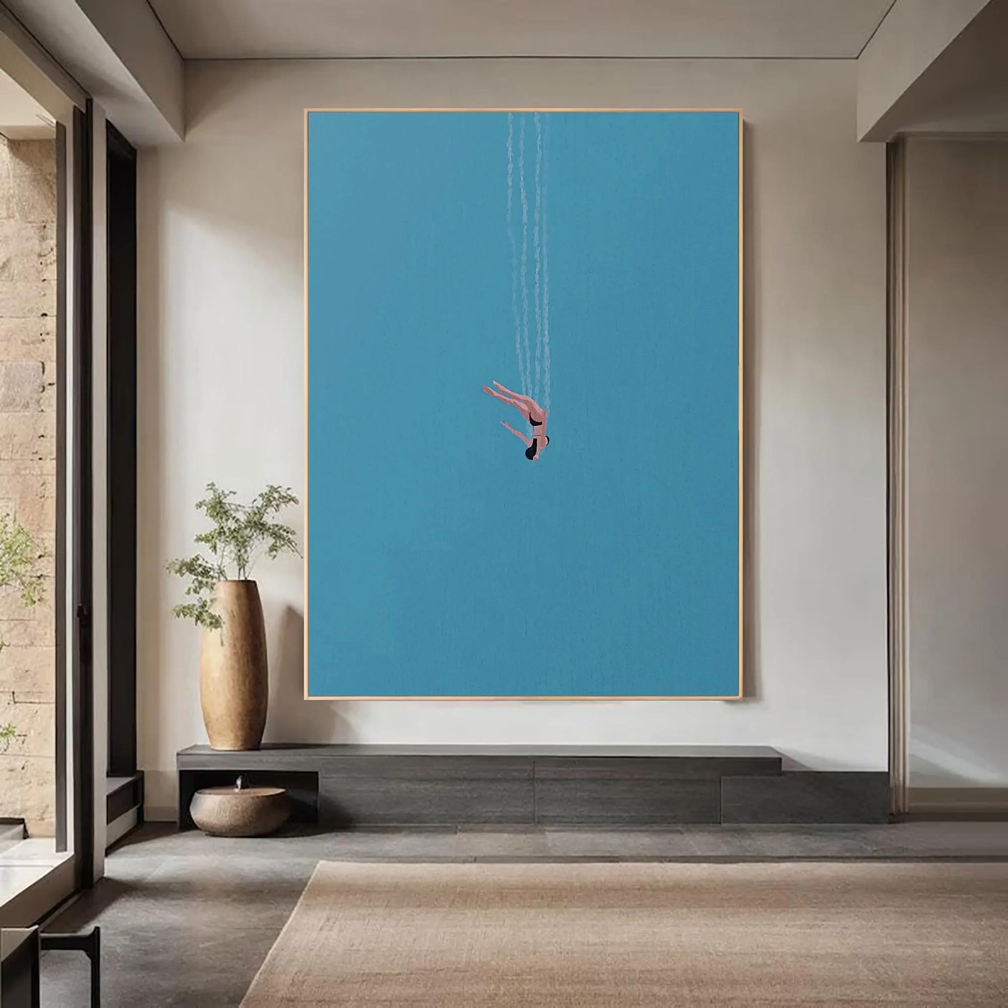 Freefall Reverie in Azure