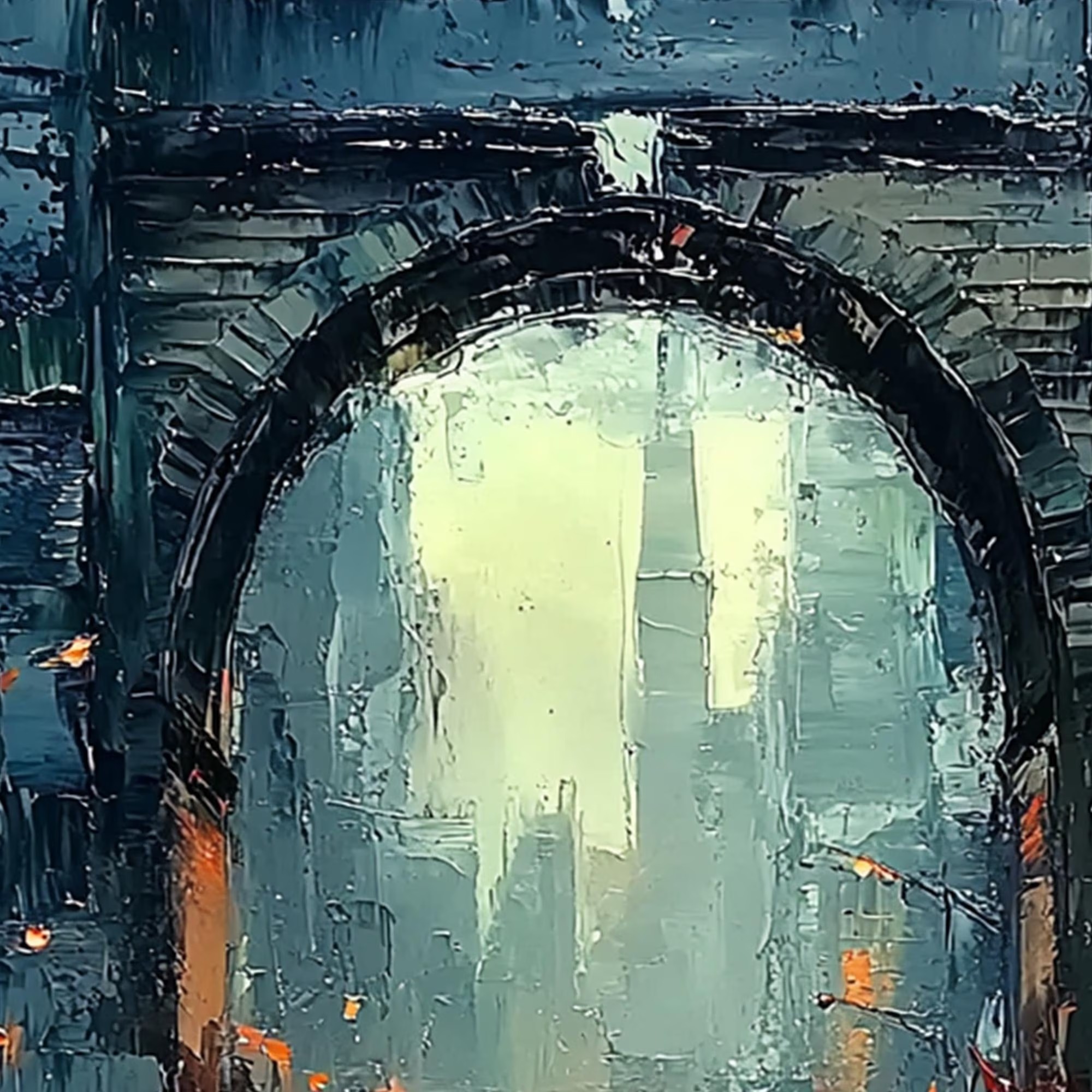 Archway Cityscape Glow