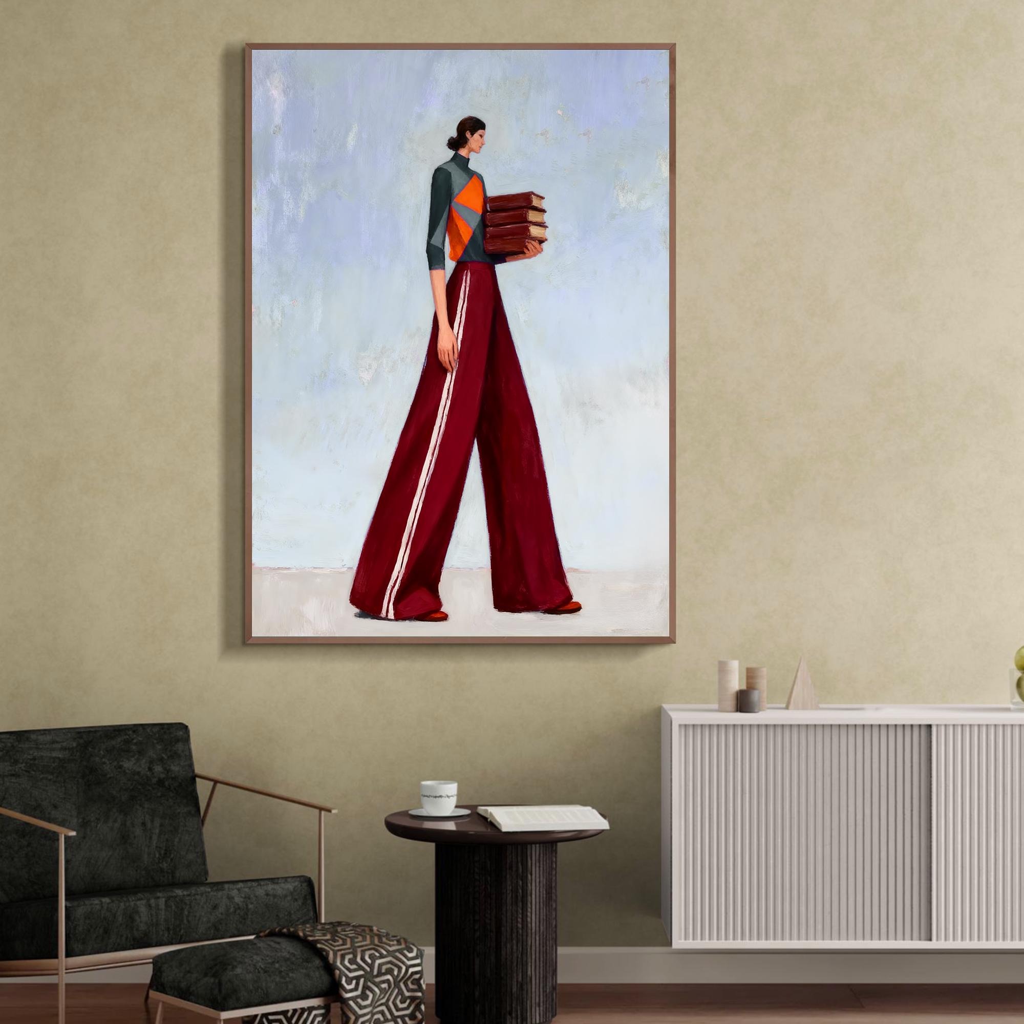 Stylish Reader Canvas Art