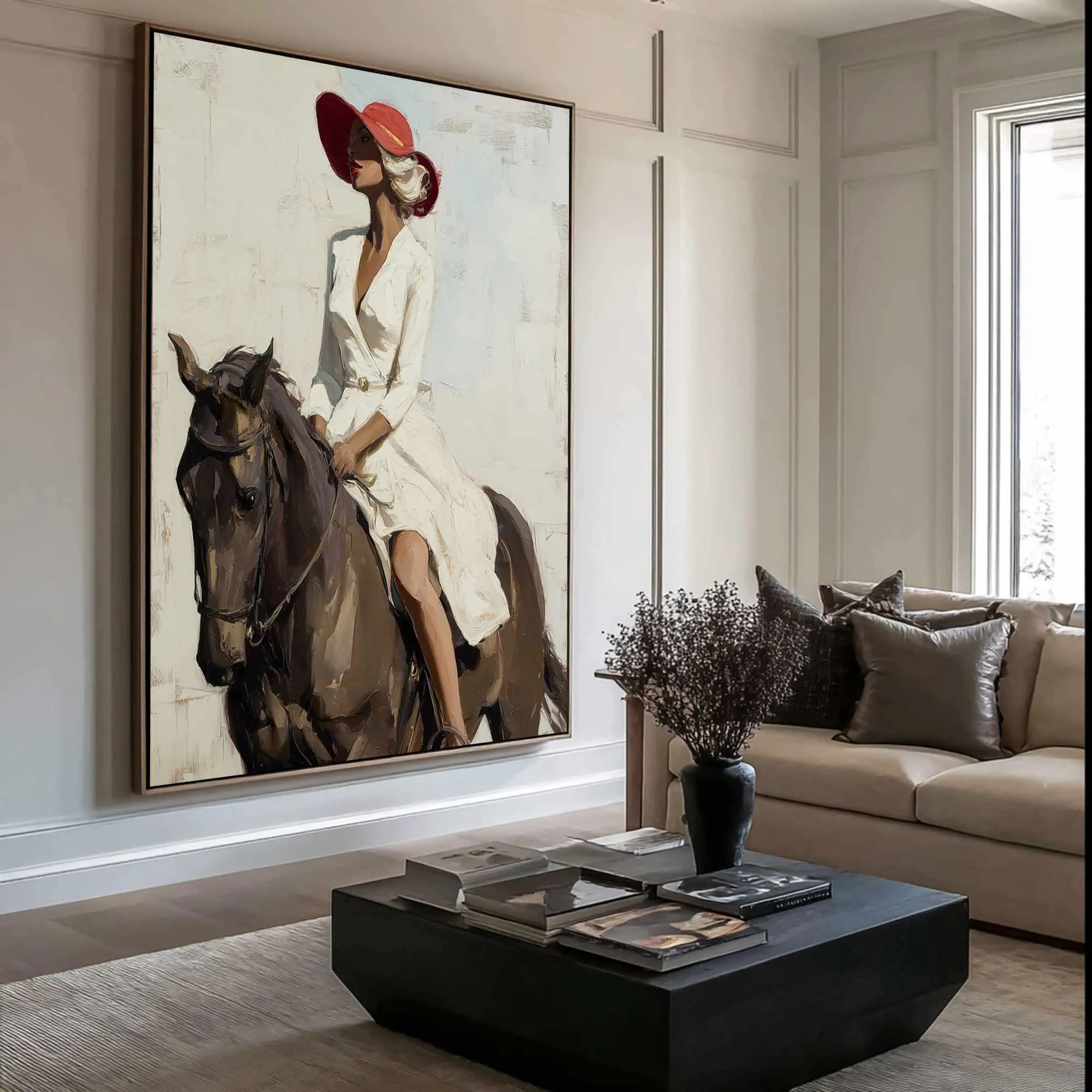 Dignified Equestrian Lady