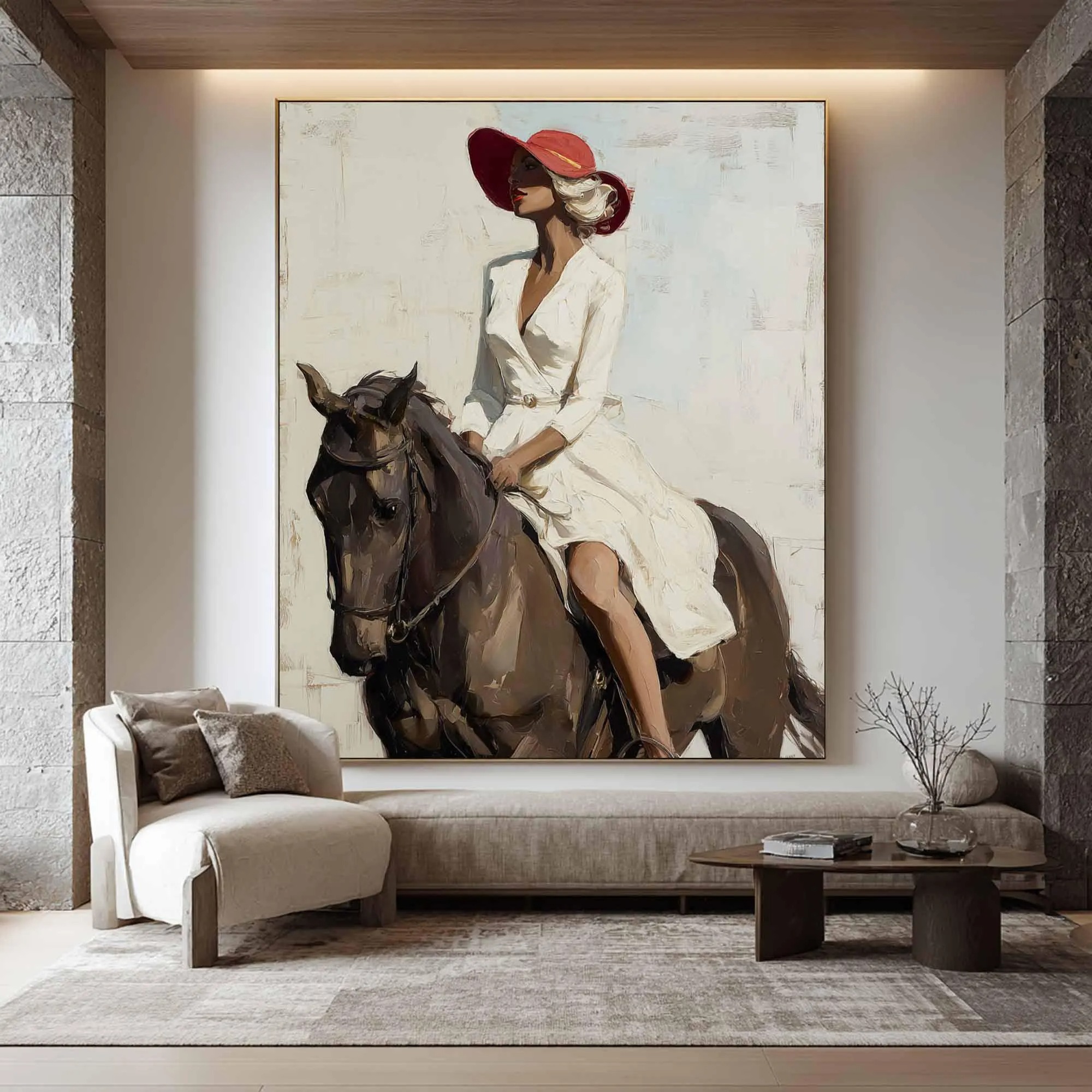 Dignified Equestrian Lady