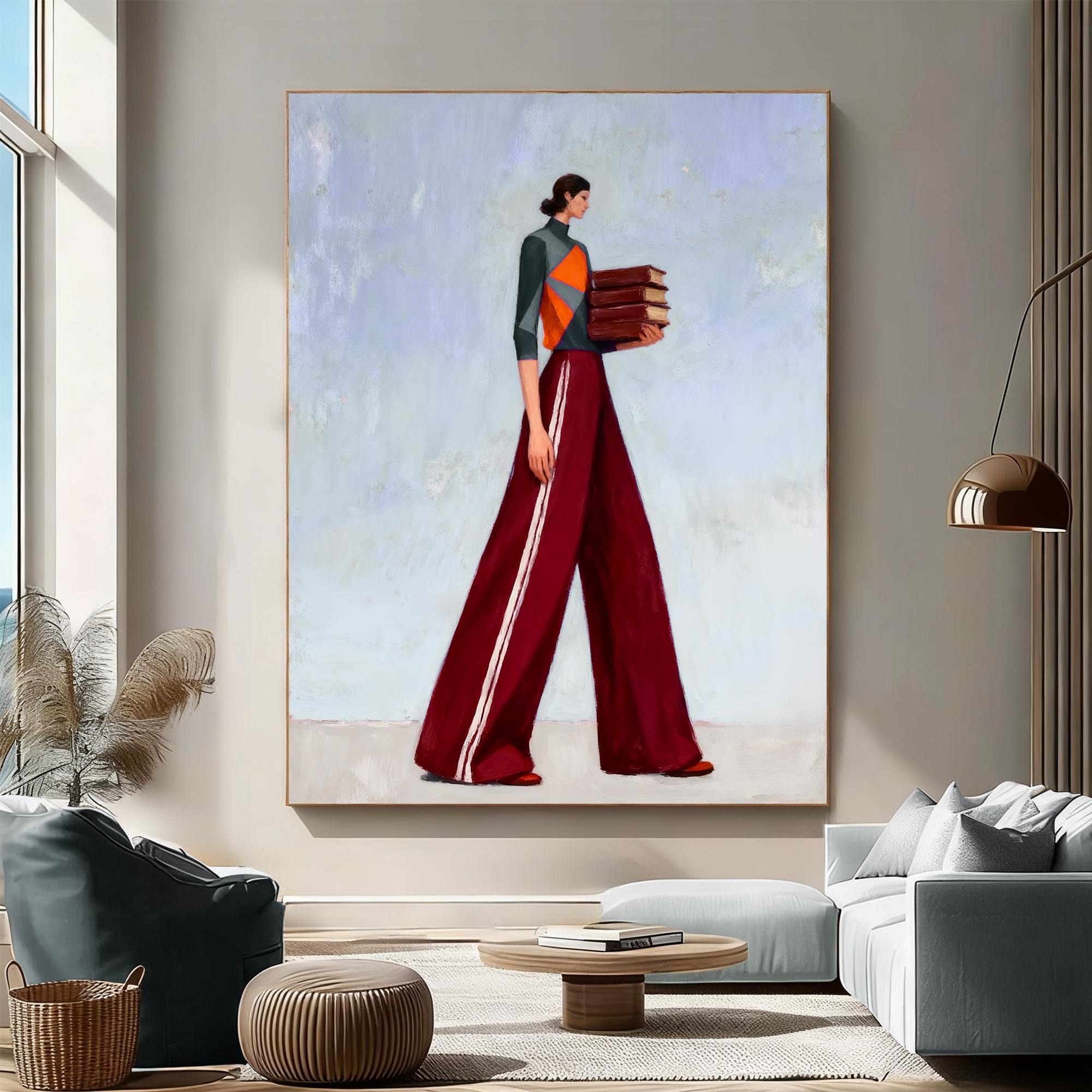 Stylish Reader Canvas Art