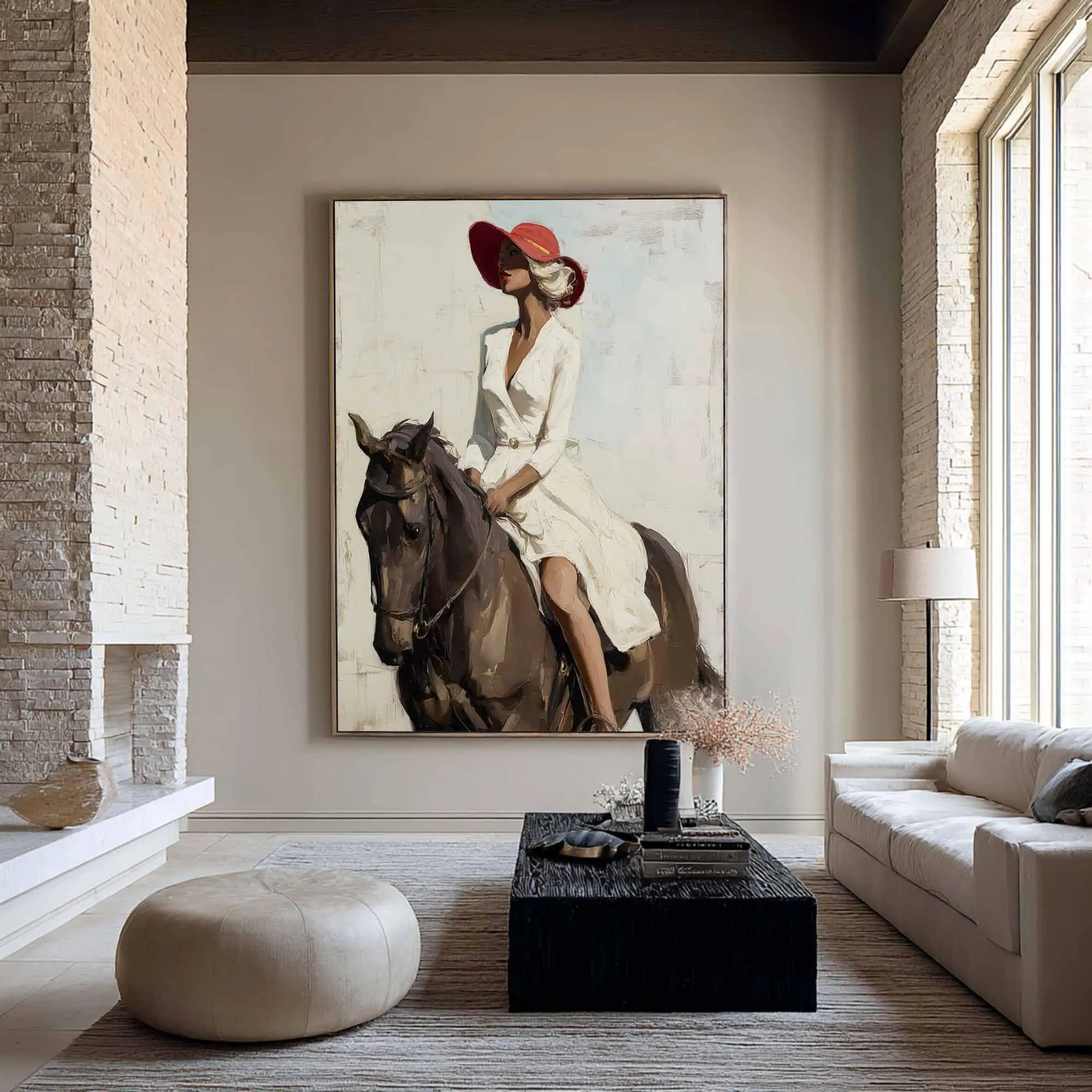 Dignified Equestrian Lady